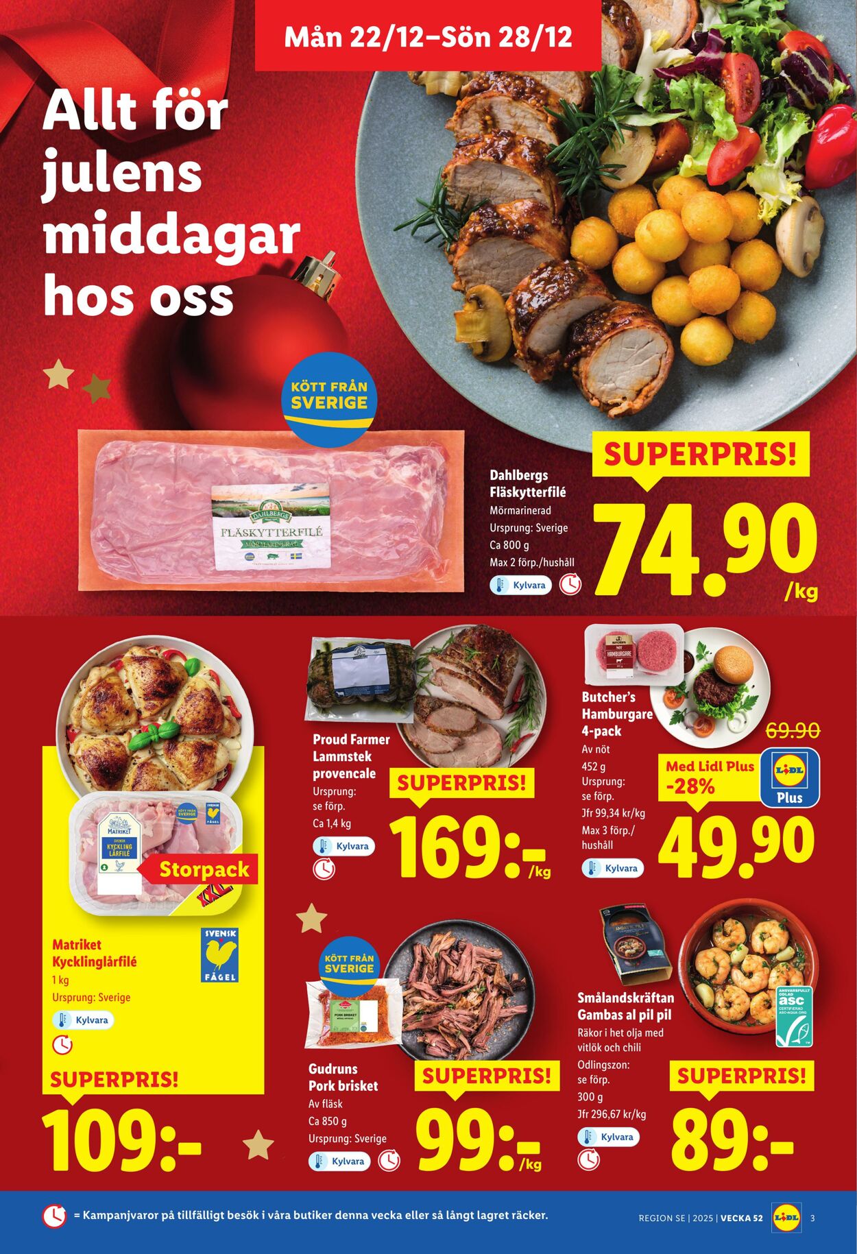 Erbjudanden Lidl 22.12.2025 - 28.12.2025