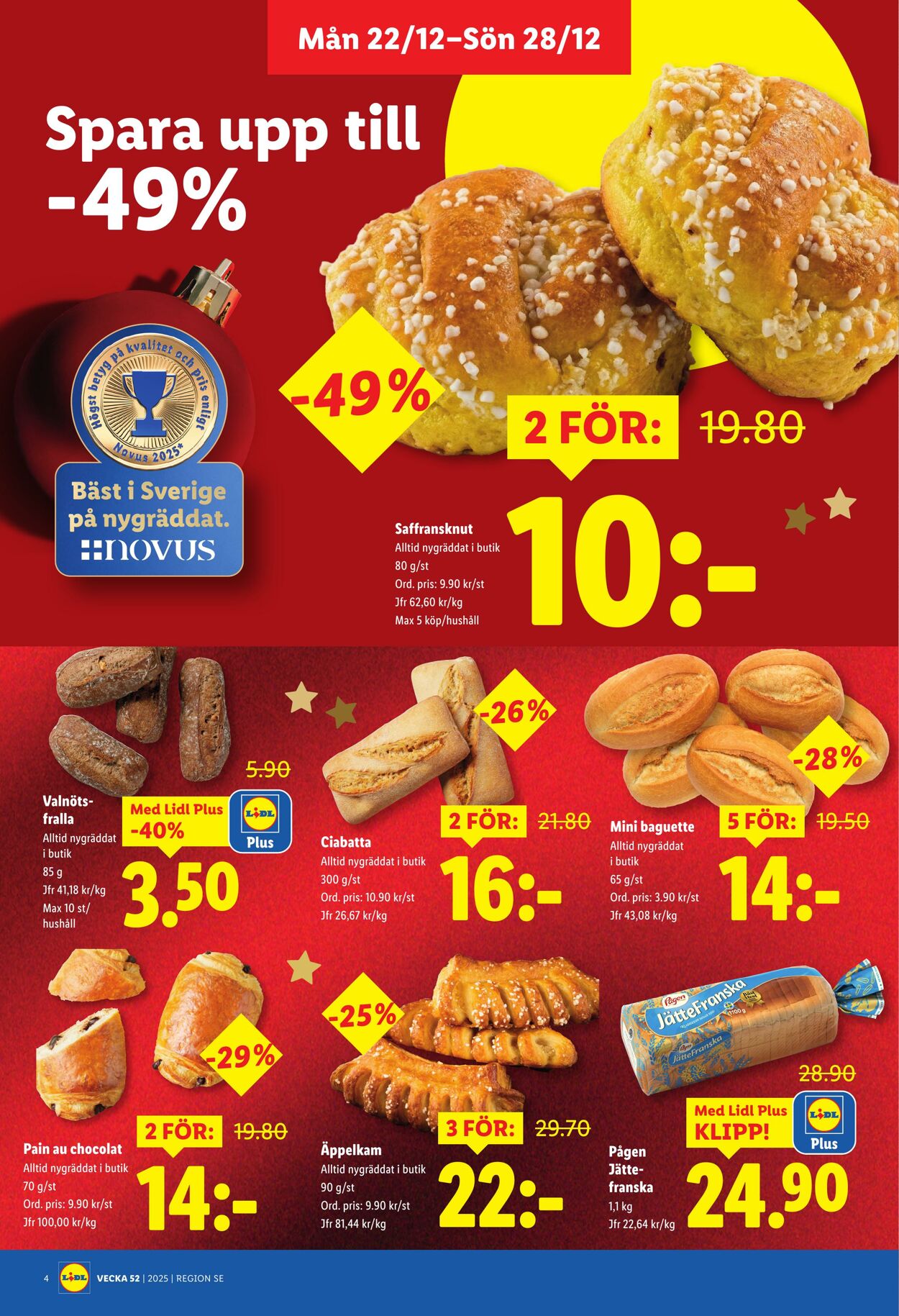 Erbjudanden Lidl 22.12.2025 - 28.12.2025