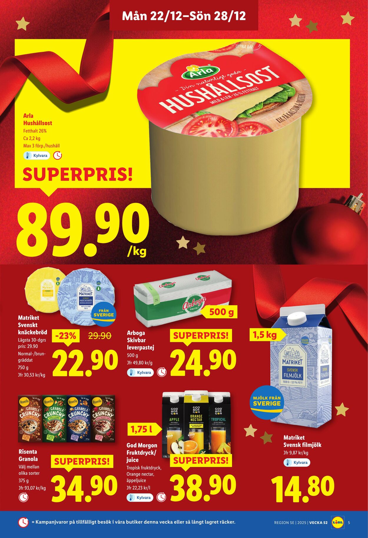 Erbjudanden Lidl 22.12.2025 - 28.12.2025