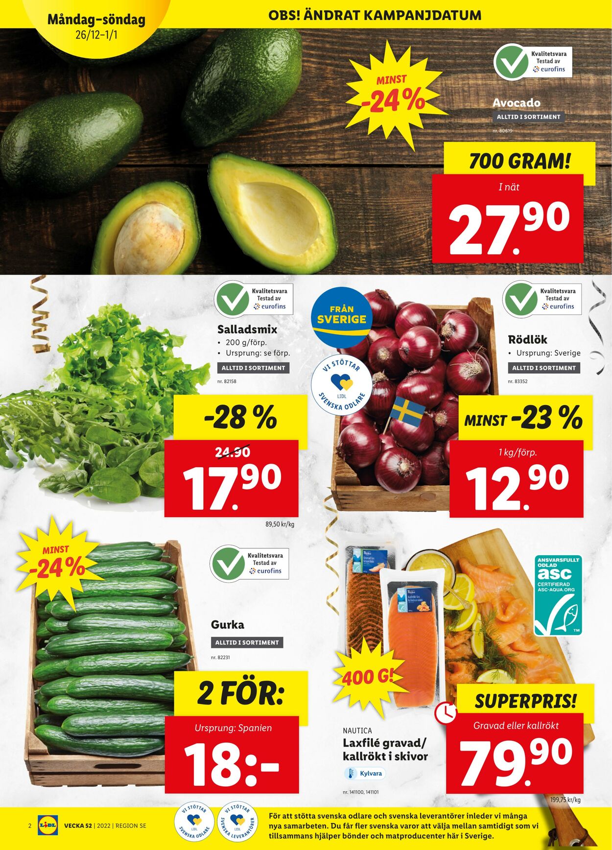 Erbjudanden Lidl 26.12.2022 - 01.01.2023