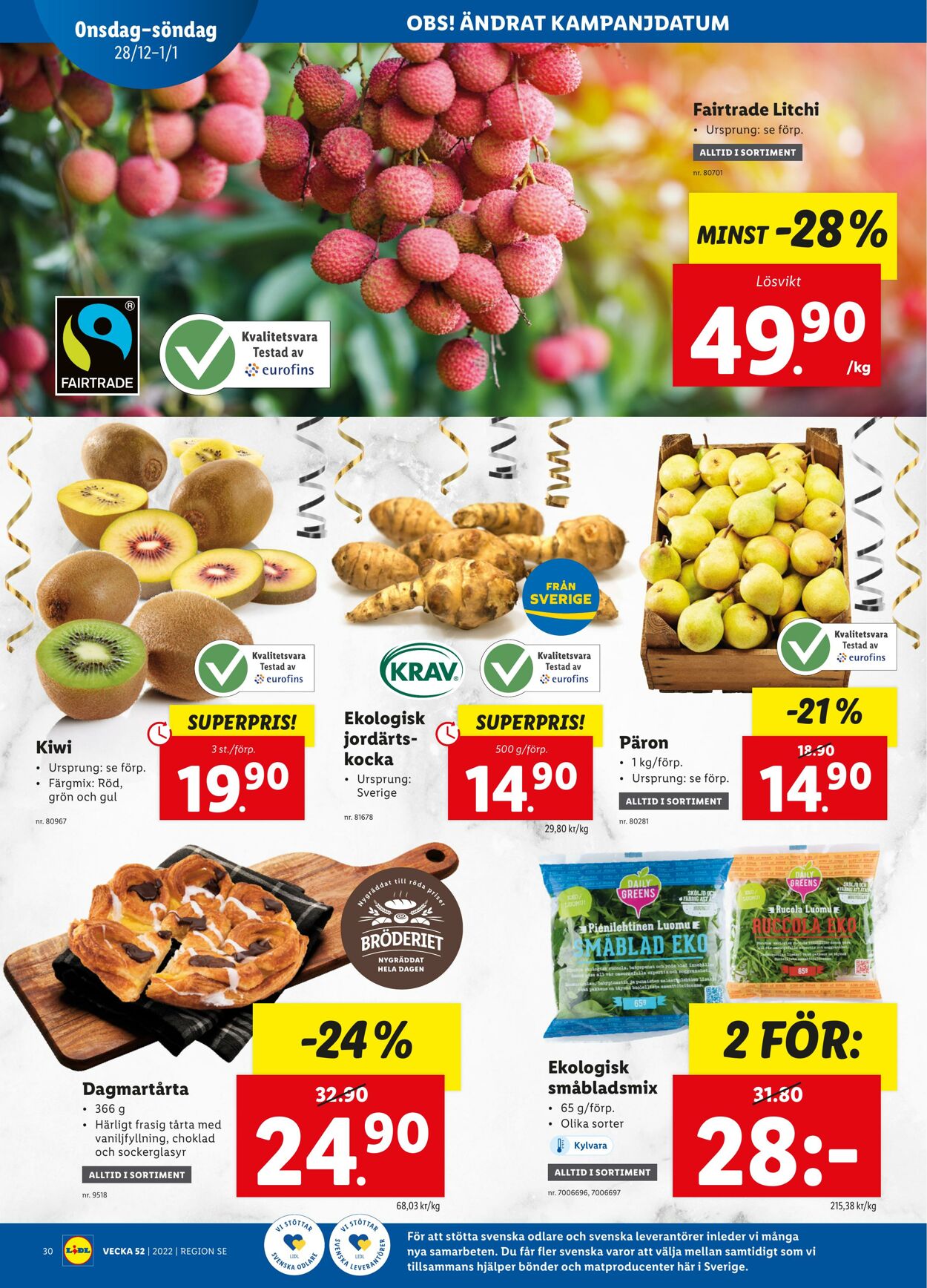 Erbjudanden Lidl 26.12.2022 - 01.01.2023