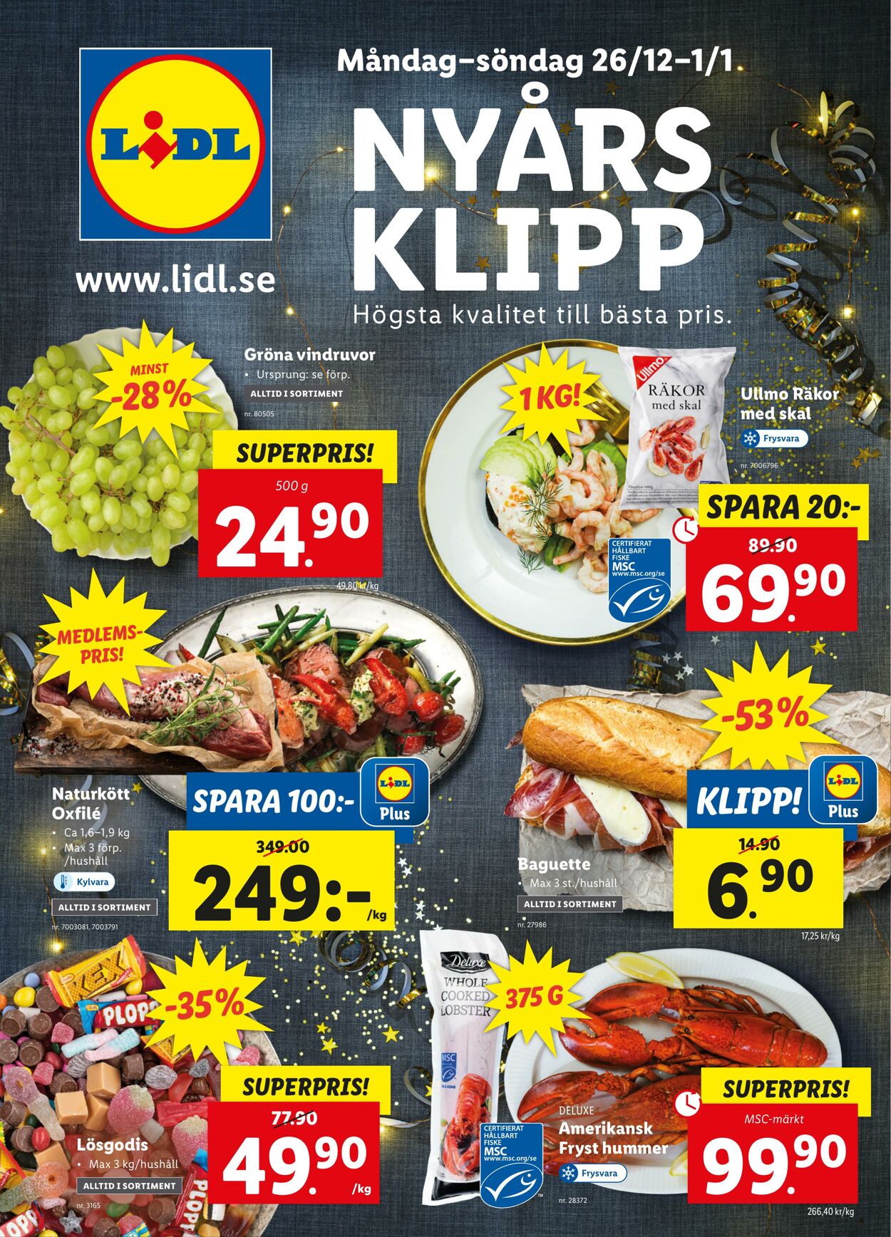 Erbjudanden Lidl 26.12.2022 - 01.01.2023