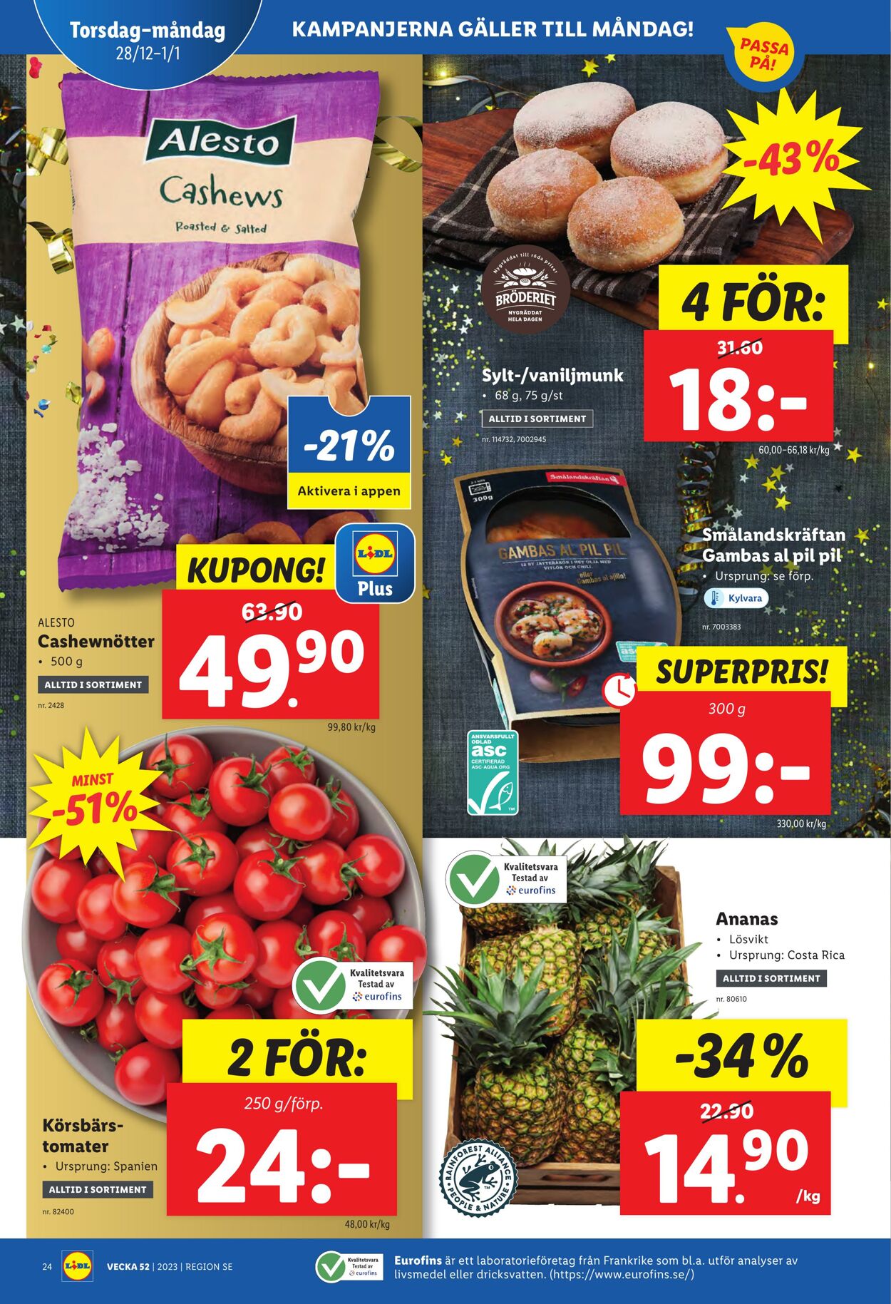 Erbjudanden Lidl 26.12.2023 - 01.01.2024