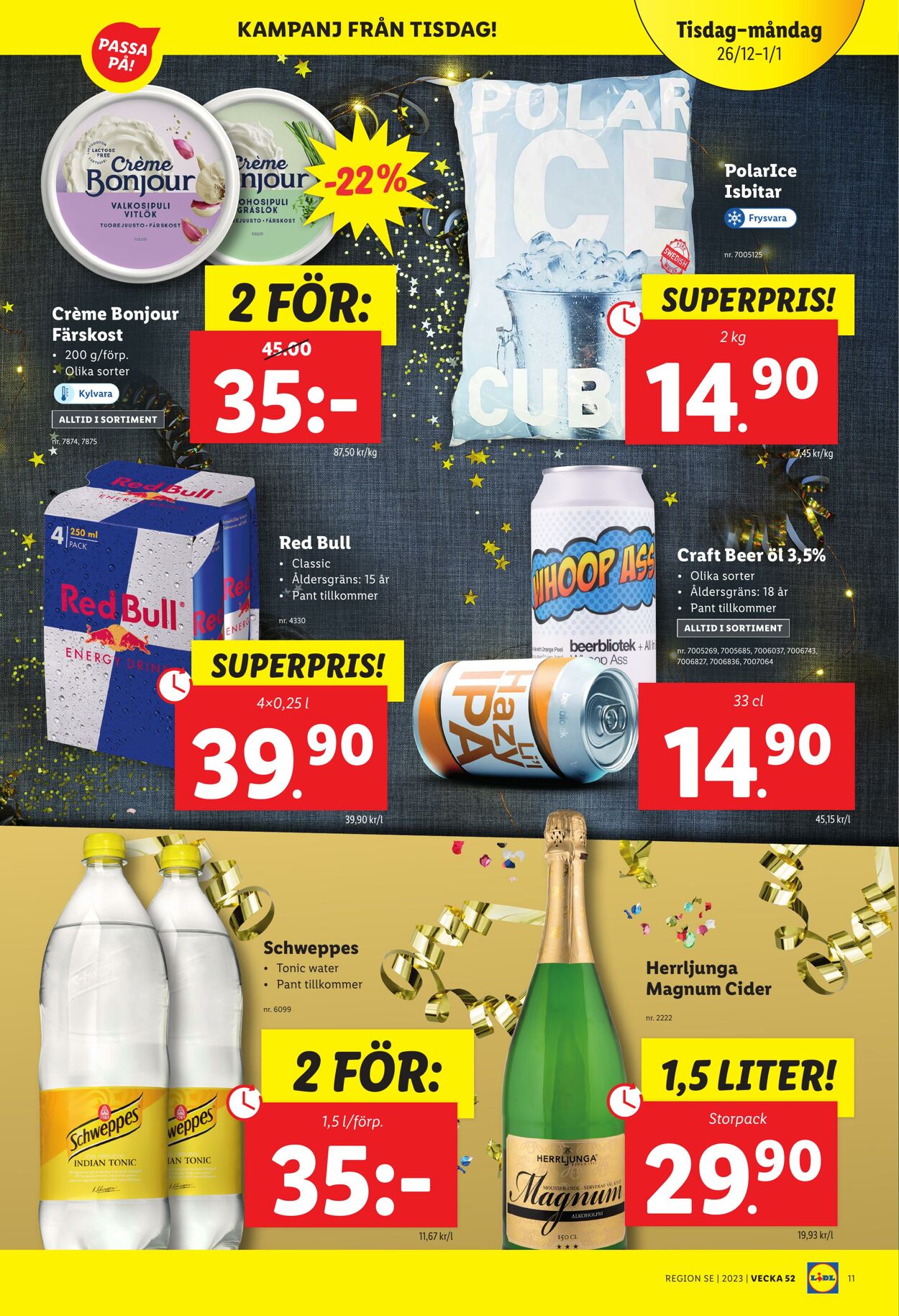 Erbjudanden Lidl 26.12.2023 - 01.01.2024