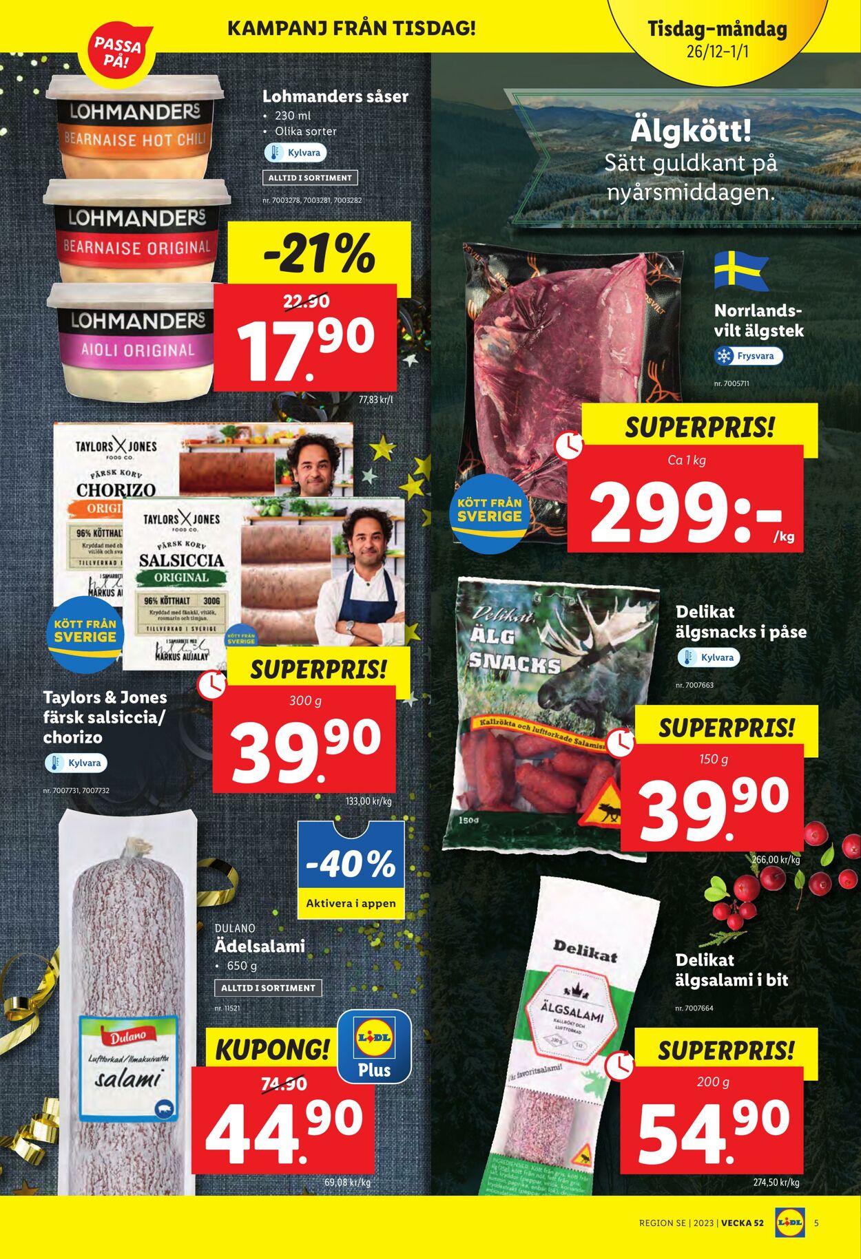 Erbjudanden Lidl 26.12.2023 - 01.01.2024