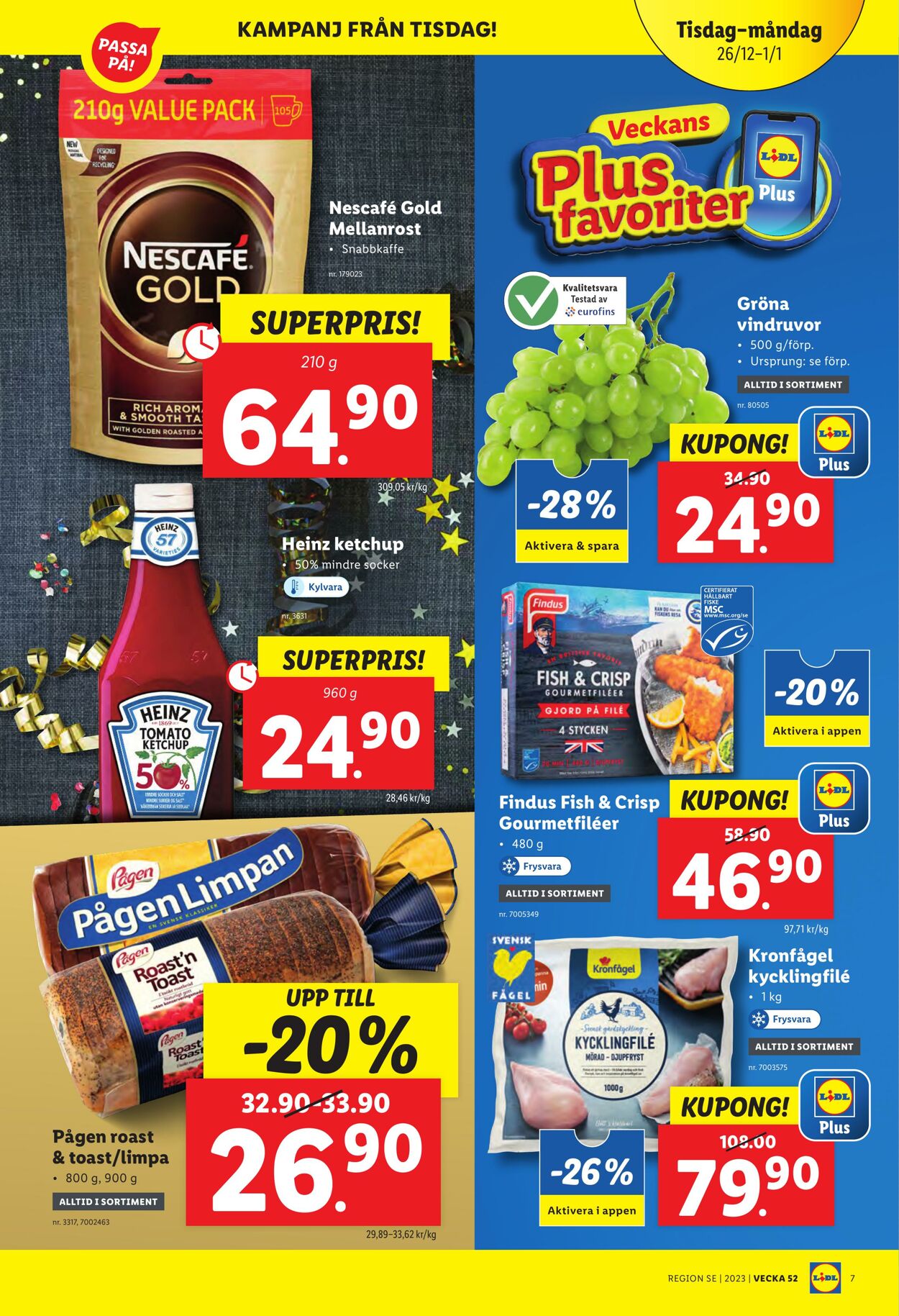 Erbjudanden Lidl 26.12.2023 - 01.01.2024