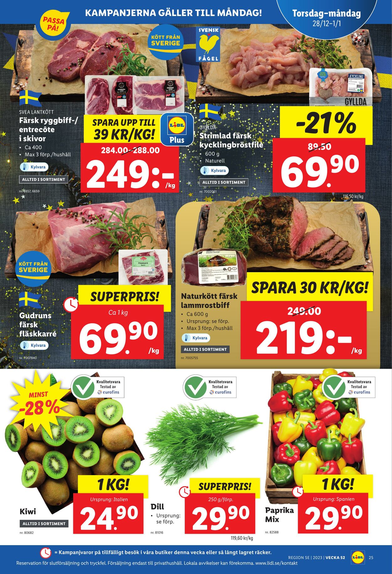 Erbjudanden Lidl 26.12.2023 - 01.01.2024