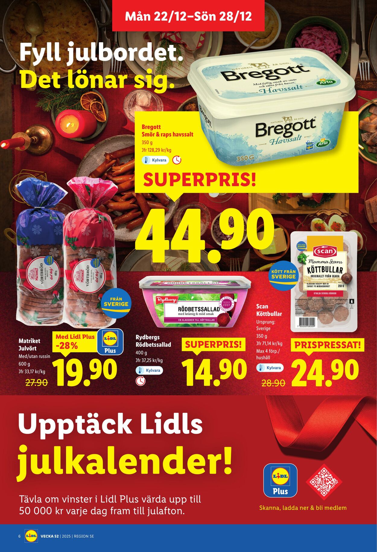 Erbjudanden Lidl 22.12.2025 - 28.12.2025