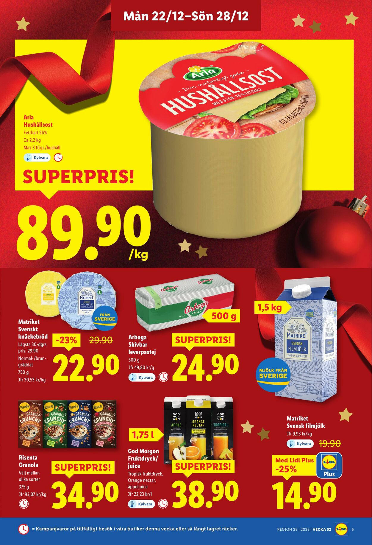 Erbjudanden Lidl 22.12.2025 - 28.12.2025