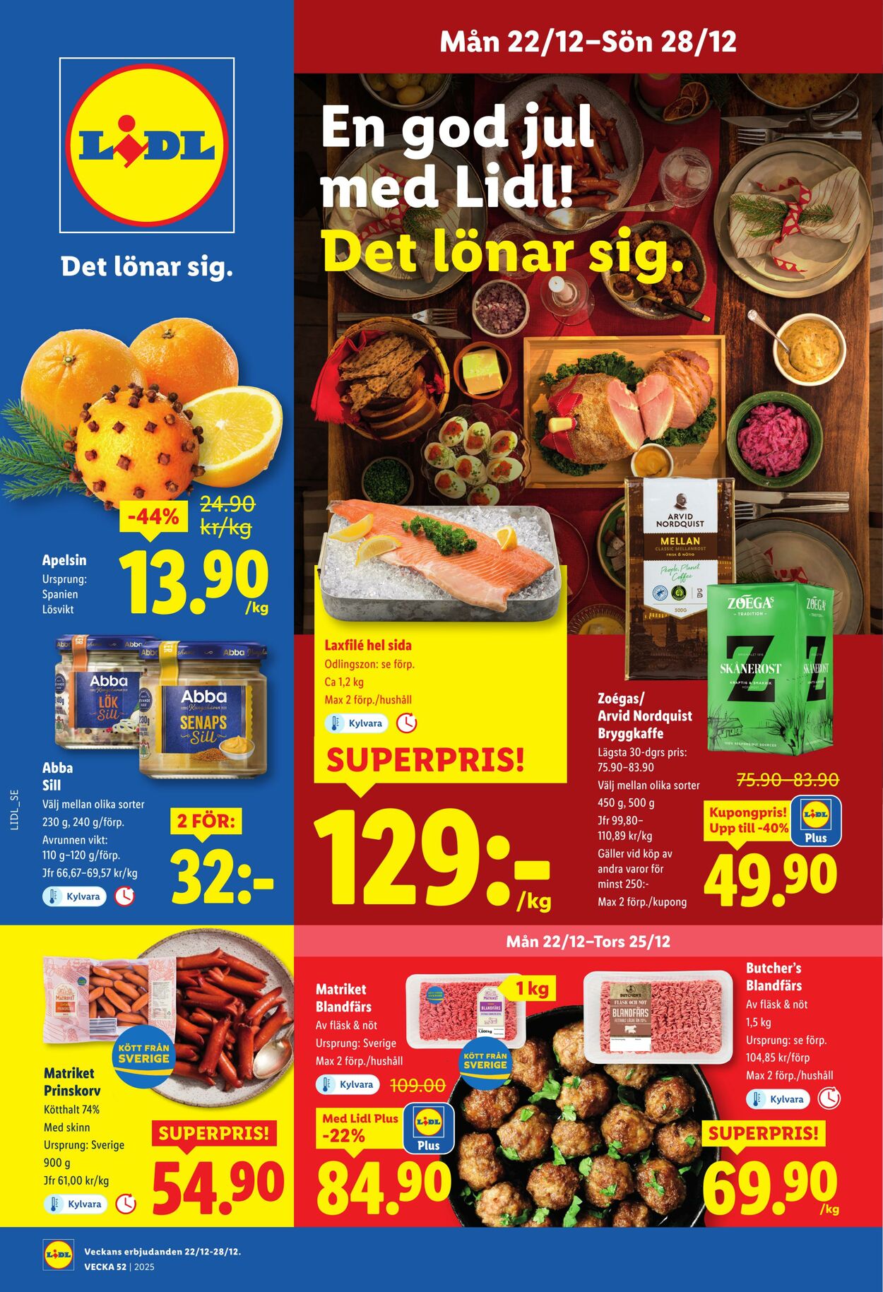 Erbjudanden Lidl 22.12.2025 - 28.12.2025