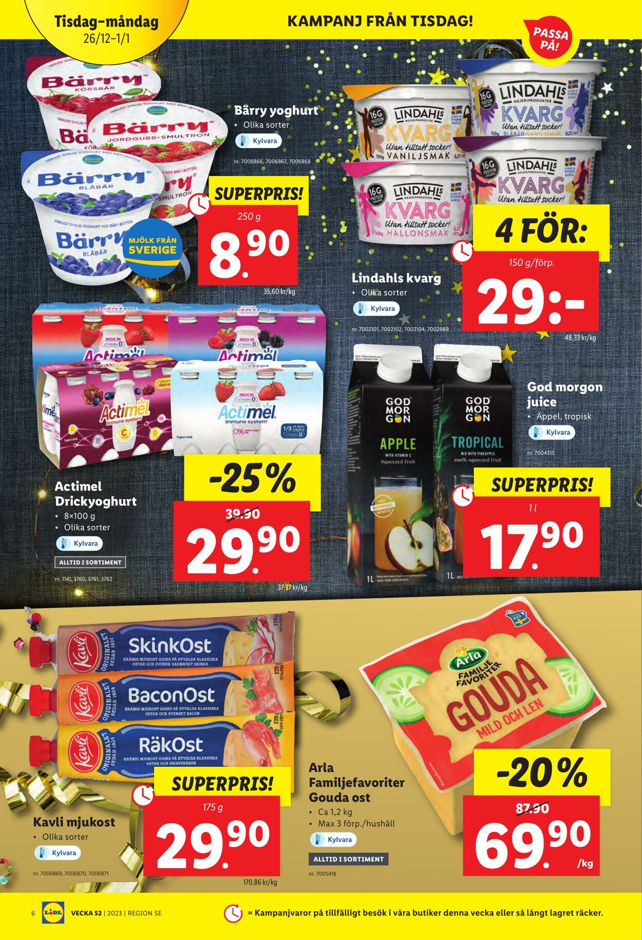 Erbjudanden Lidl 26.12.2023 - 01.01.2024