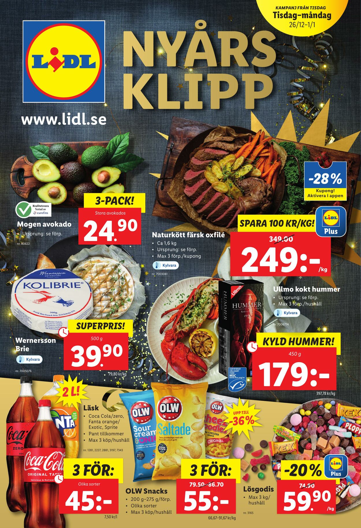 Erbjudanden Lidl 26.12.2023 - 01.01.2024