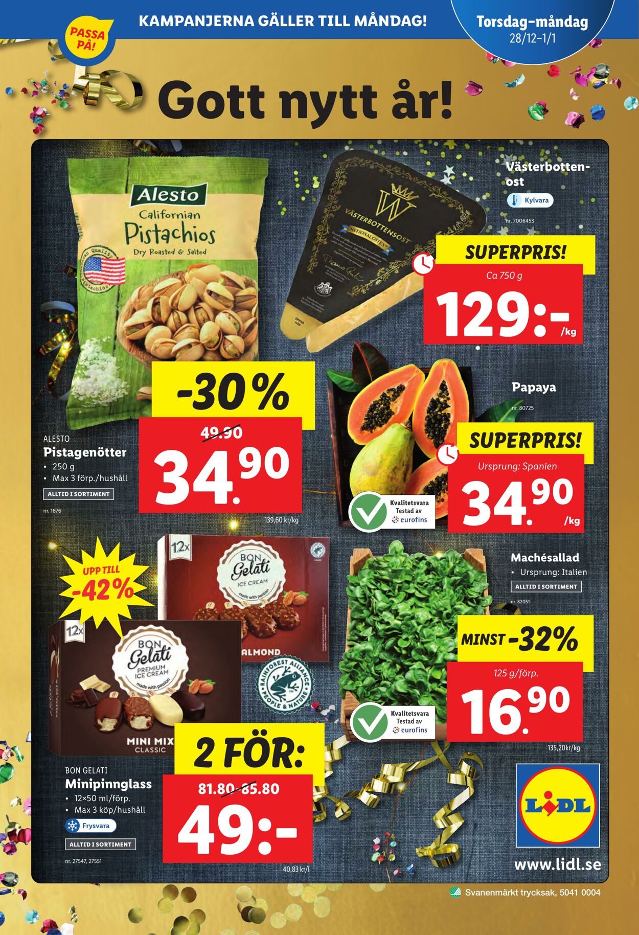 Erbjudanden Lidl 26.12.2023 - 01.01.2024