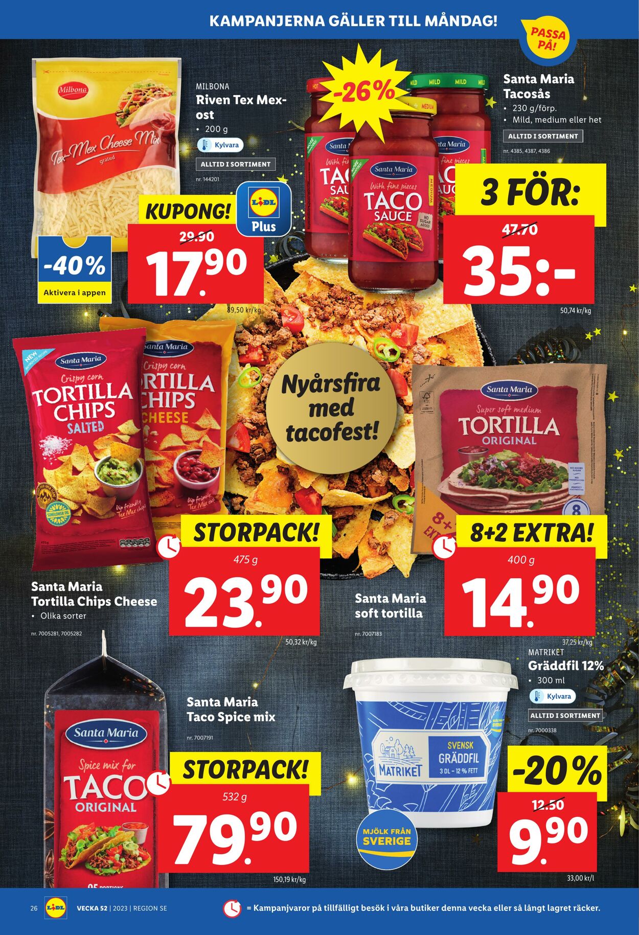 Erbjudanden Lidl 26.12.2023 - 01.01.2024