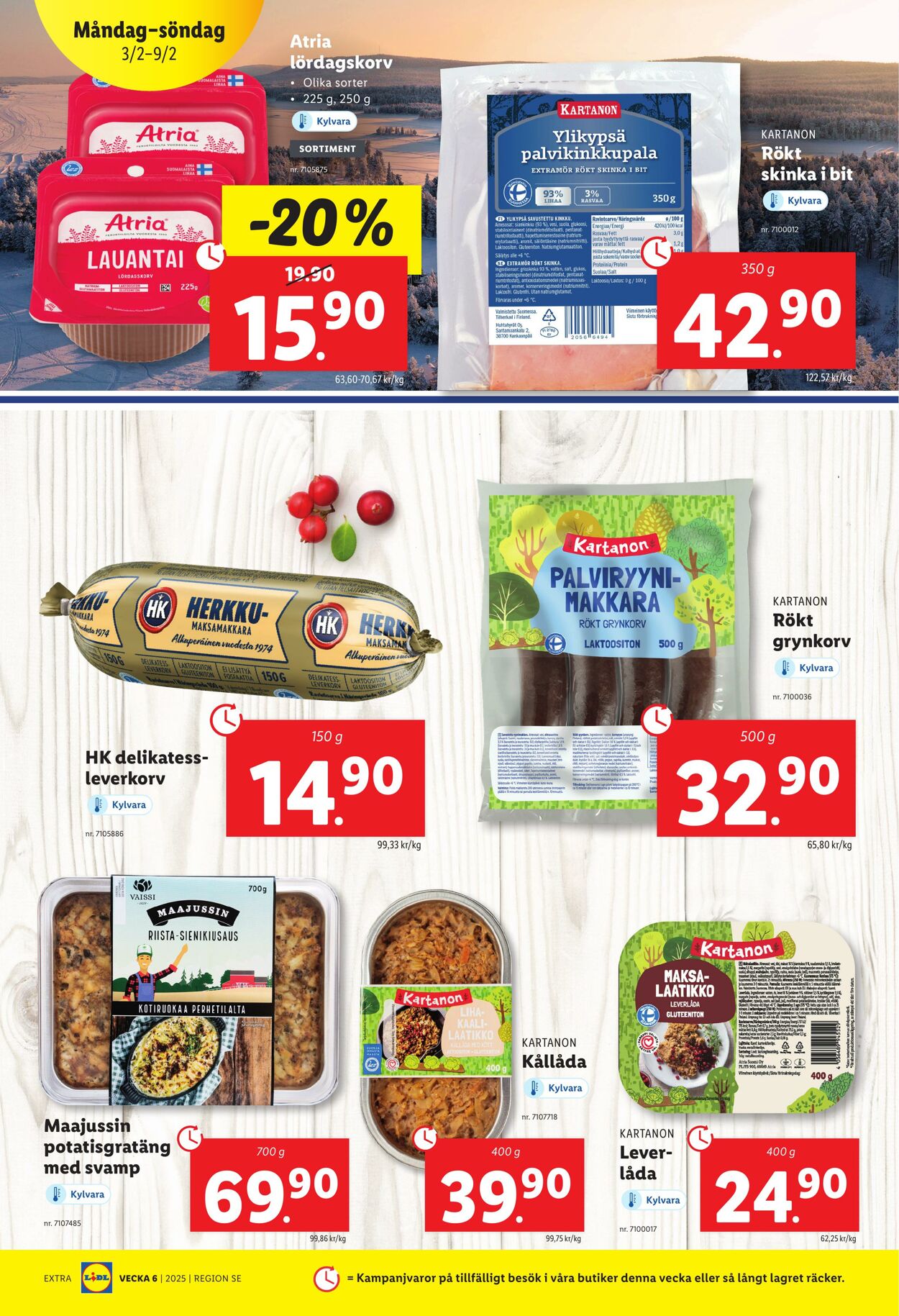 Erbjudanden Lidl 03.02.2025 - 09.02.2025