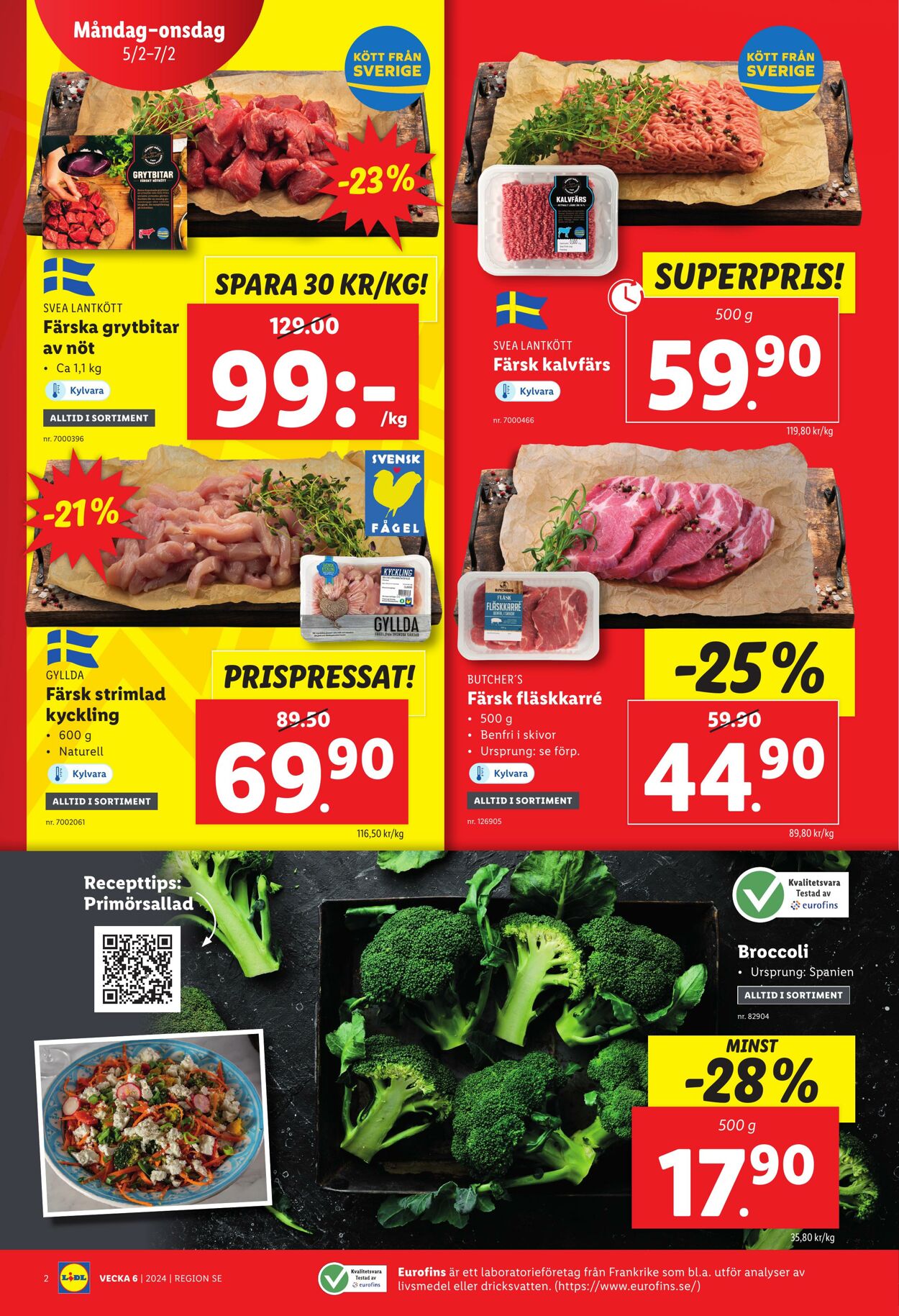 Erbjudanden Lidl 05.02.2024 - 11.02.2024