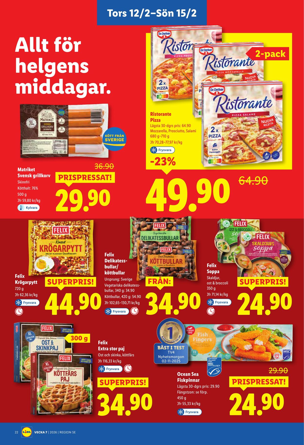 Erbjudanden Lidl 09.02.2026 - 15.02.2026