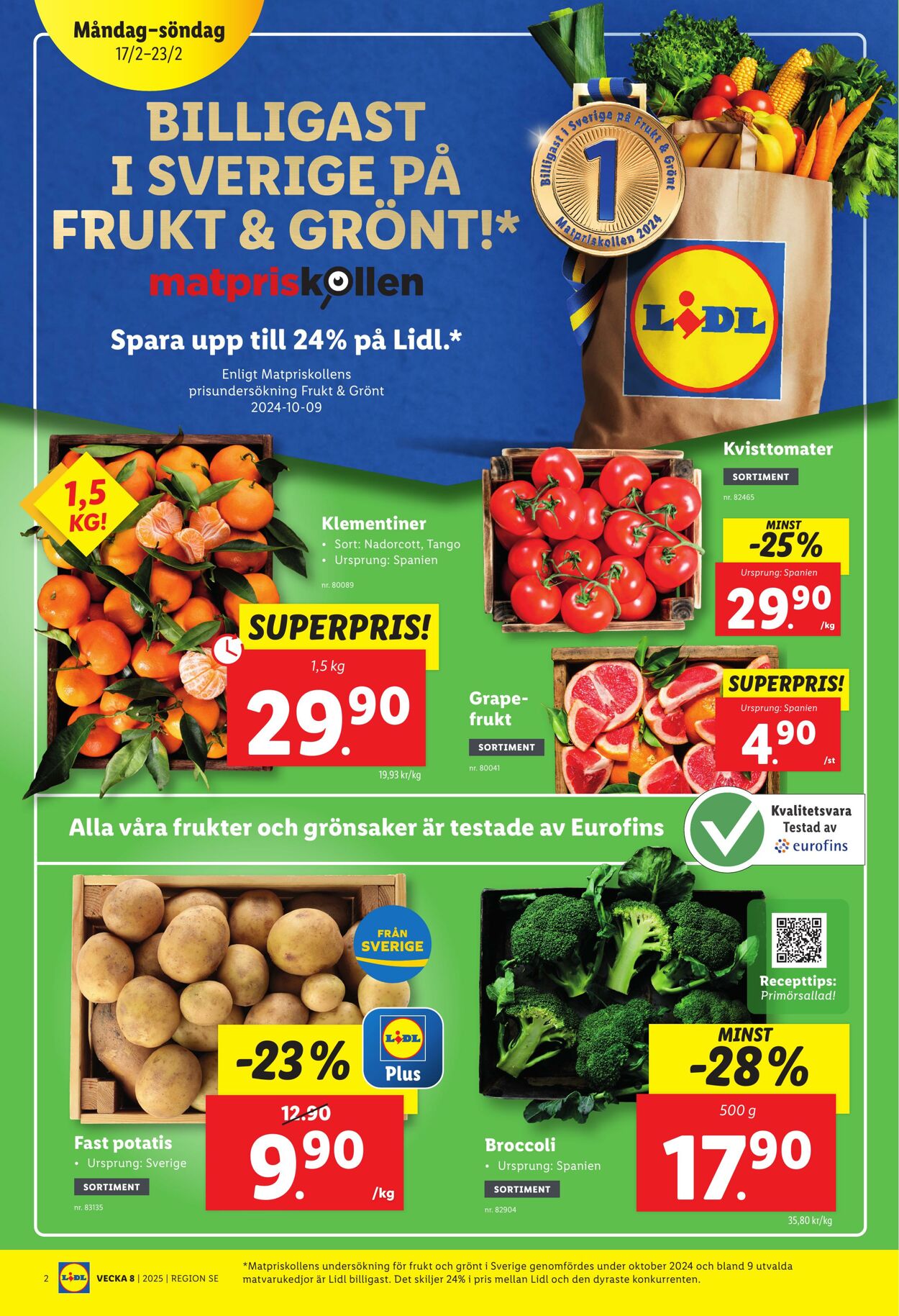 Erbjudanden Lidl 17.02.2025 - 23.02.2025