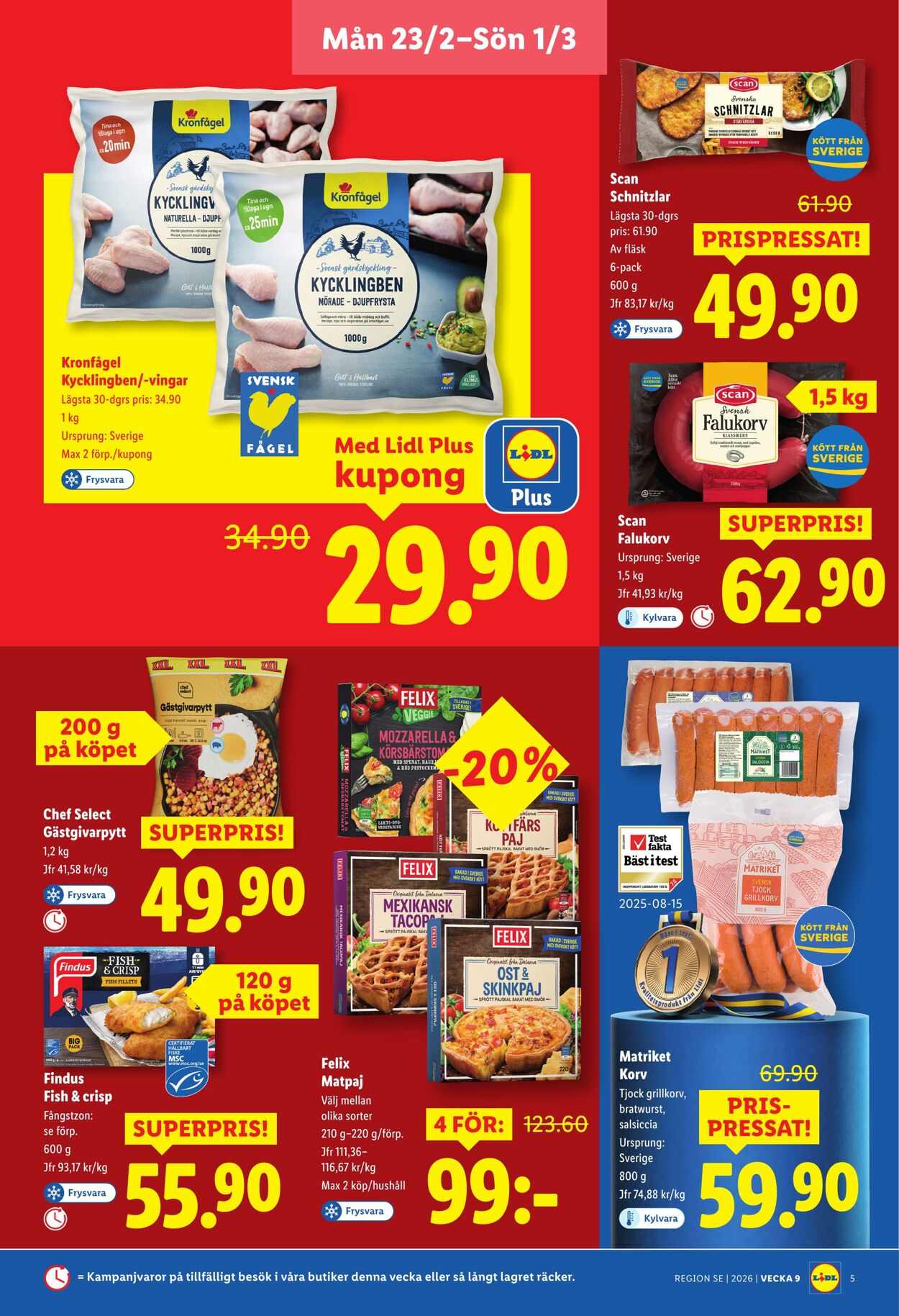 Erbjudanden Lidl 23.02.2026 - 01.03.2026