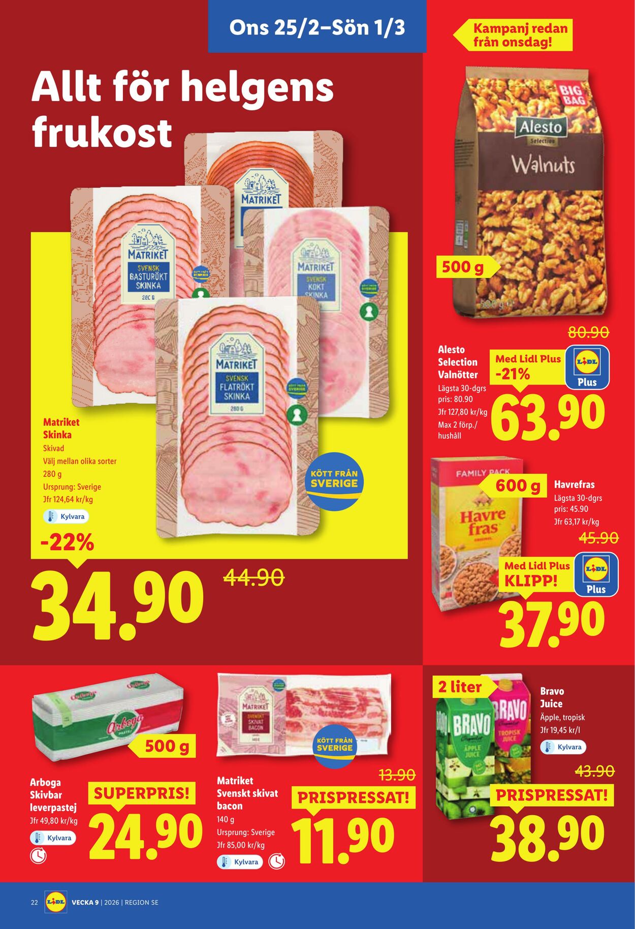 Erbjudanden Lidl 23.02.2026 - 01.03.2026