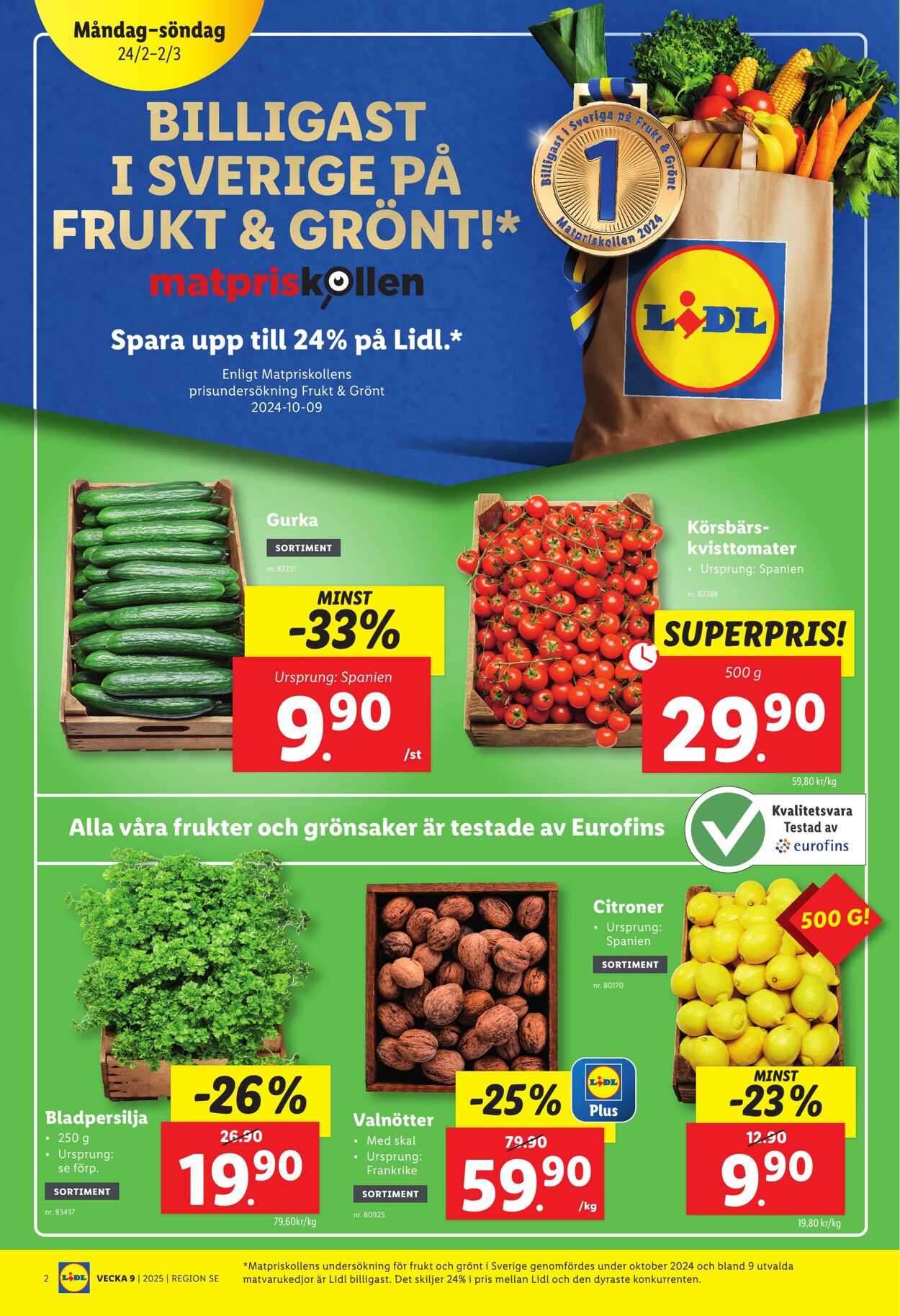 Erbjudanden Lidl 24.02.2025 - 02.03.2025