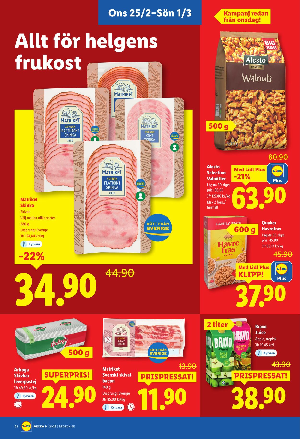 Erbjudanden Lidl 23.02.2026 - 01.03.2026