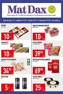 Erbjudanden Matdax 26.05.2025 - 01.06.2025