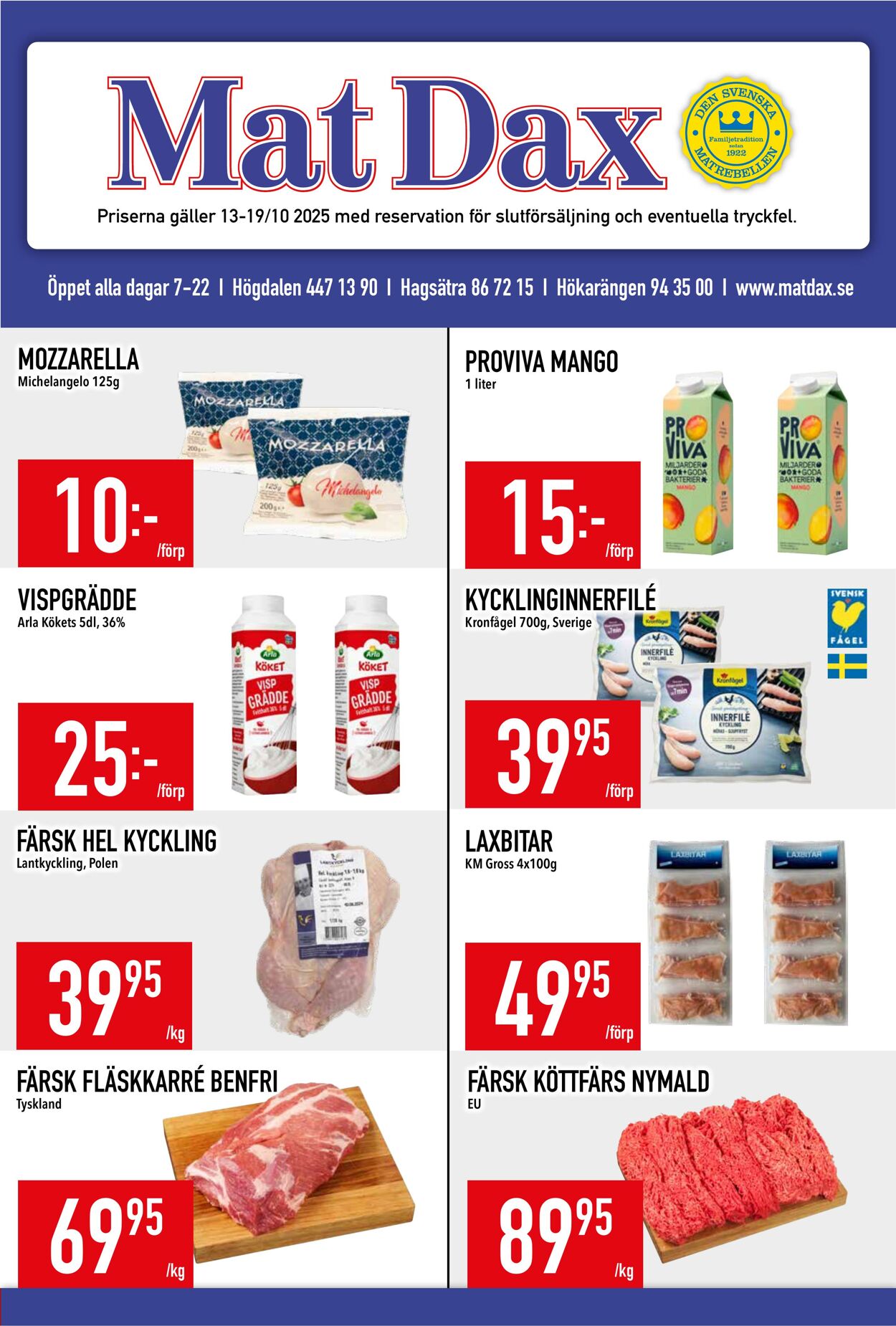 Erbjudanden Matdax 13.10.2025 - 19.10.2025