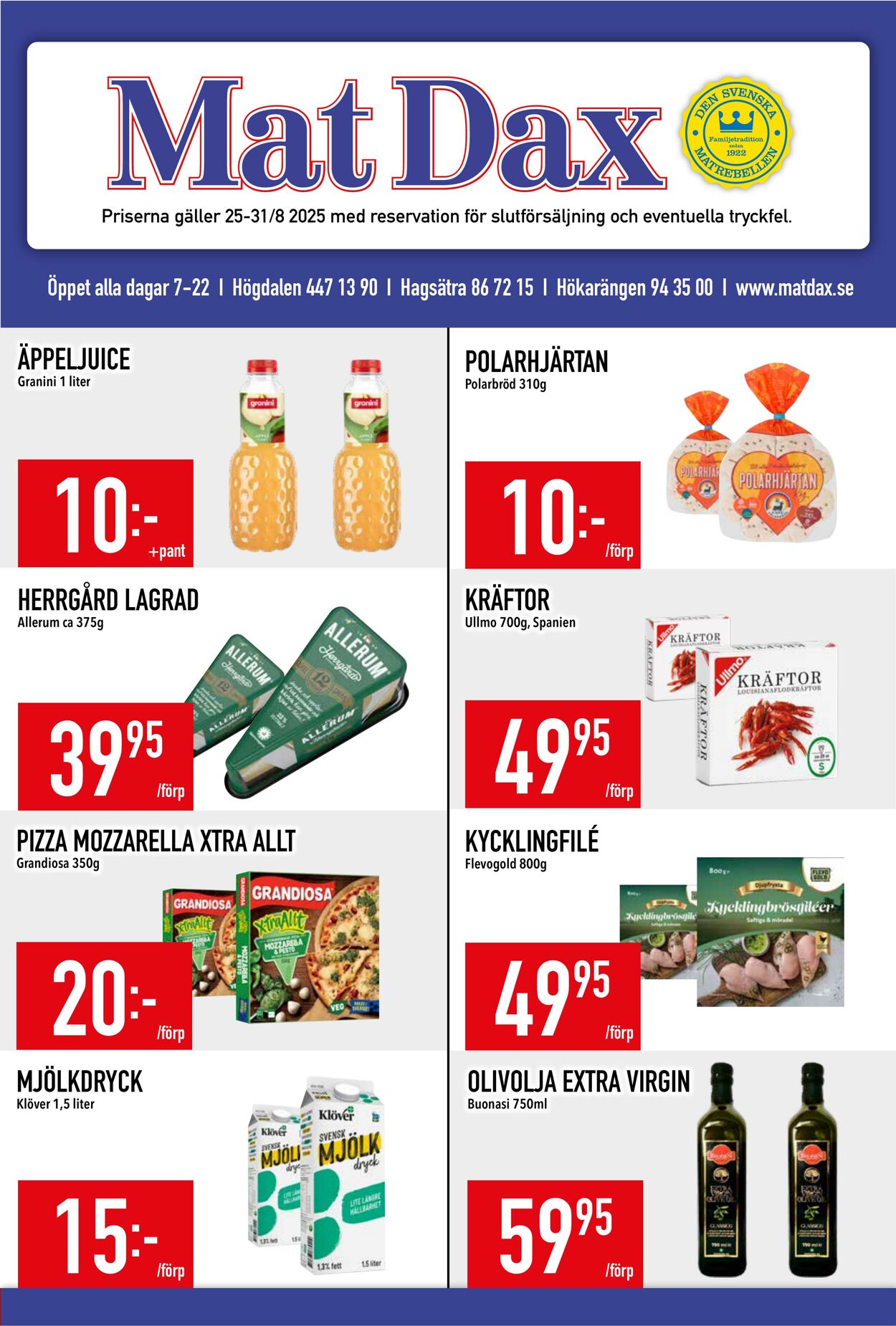 Erbjudanden Matdax 25.08.2025 - 31.08.2025