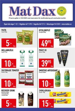 Erbjudanden Matdax 04.08.2025 - 10.08.2025