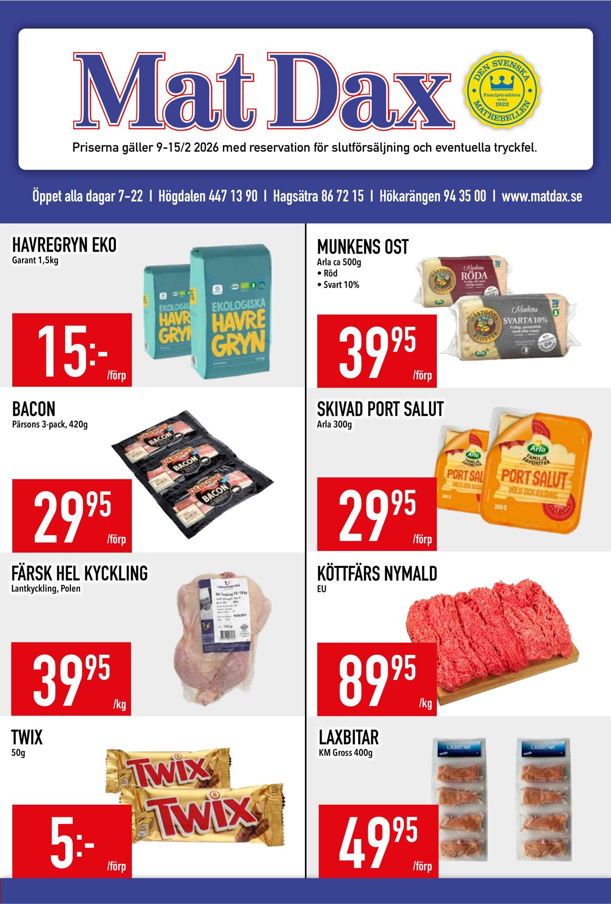 Erbjudanden Matdax 09.02.2026 - 15.02.2026