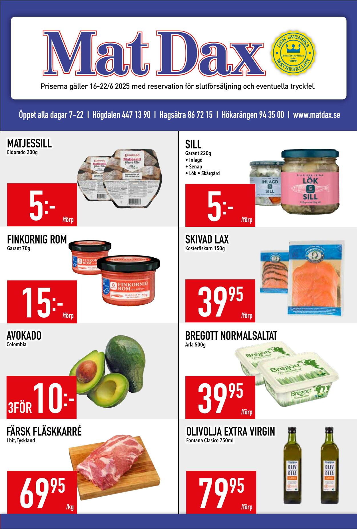 Erbjudanden Matdax 16.06.2025 - 22.06.2025
