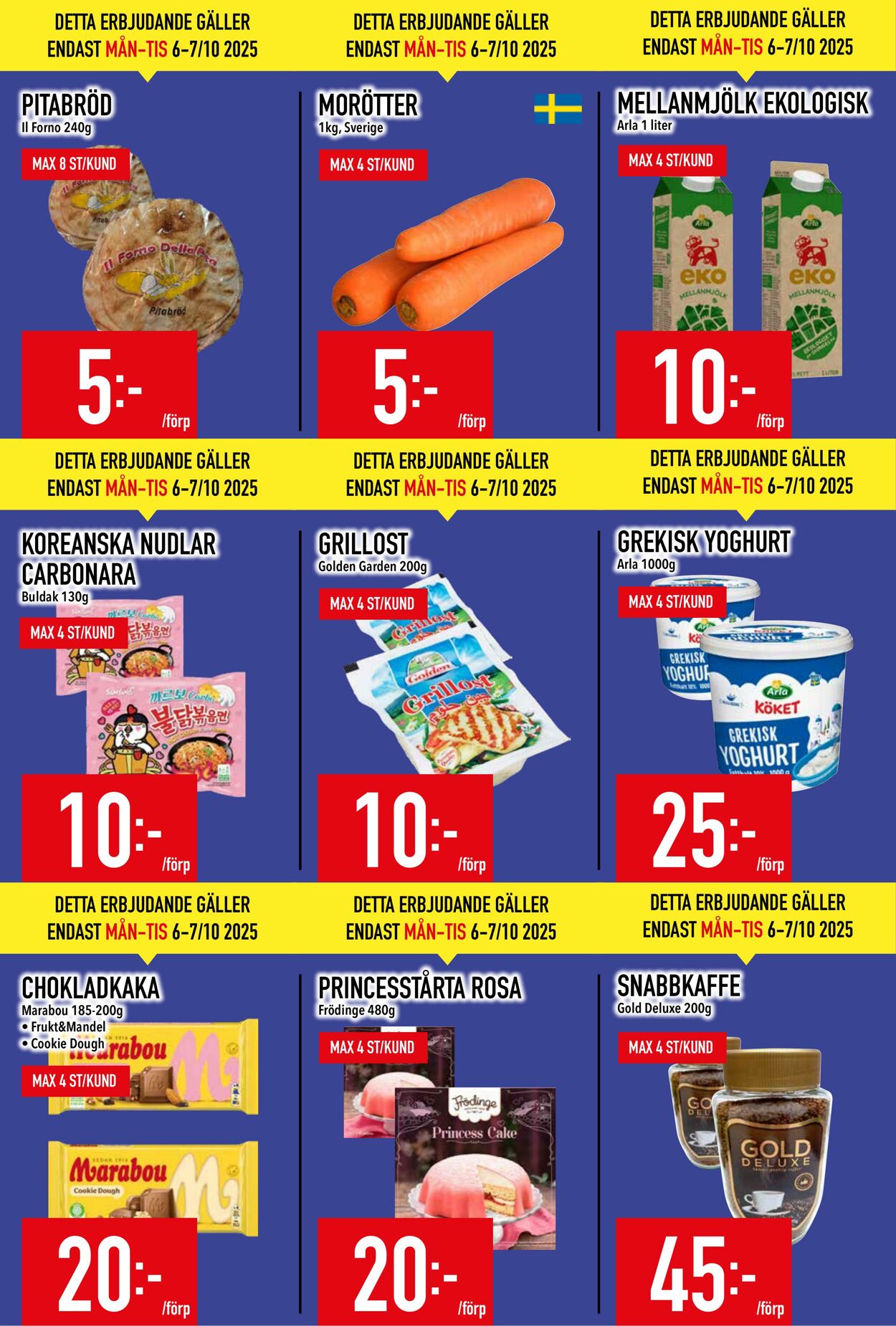 Erbjudanden Matdax 06.10.2025 - 12.10.2025