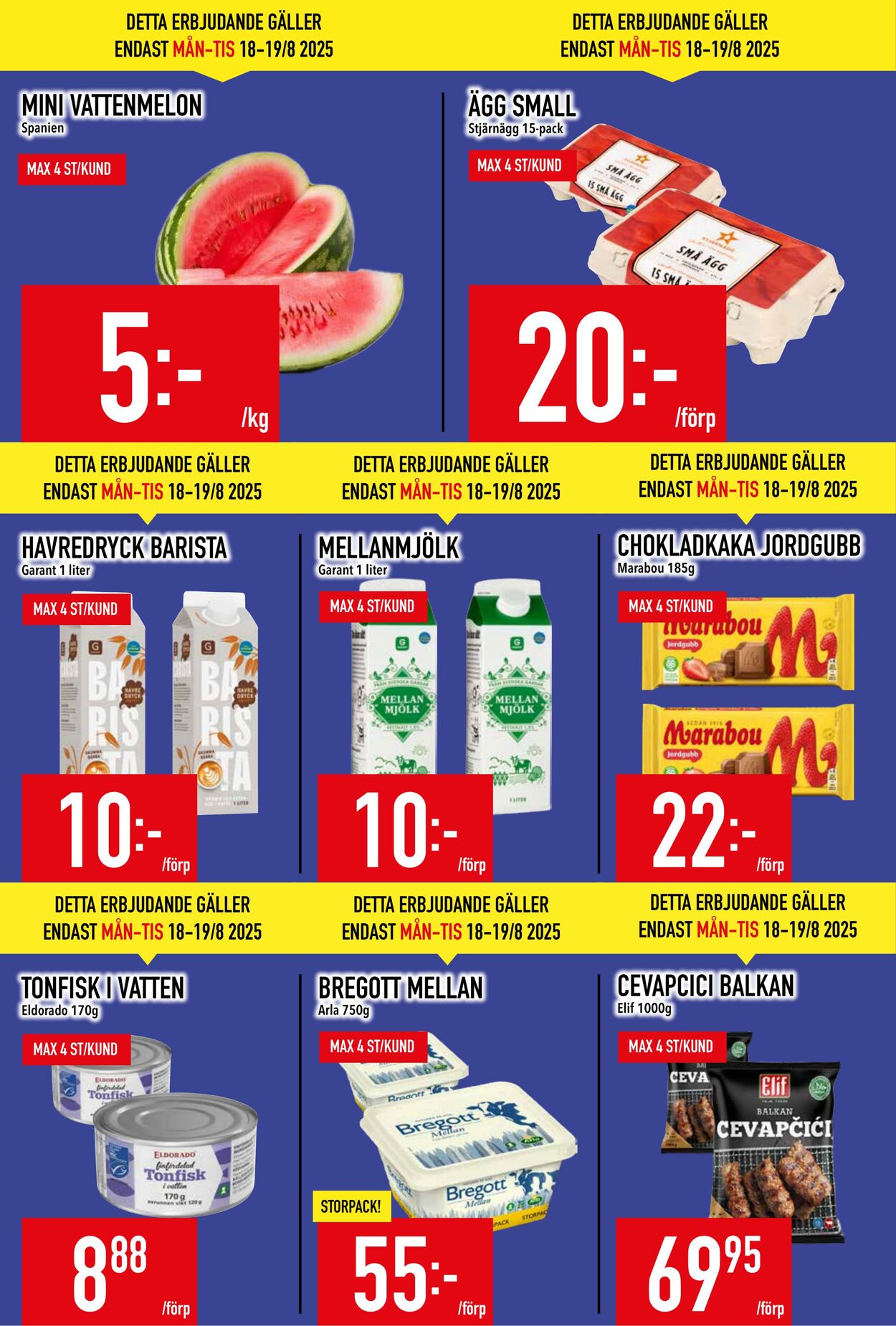 Erbjudanden Matdax 18.08.2025 - 24.08.2025