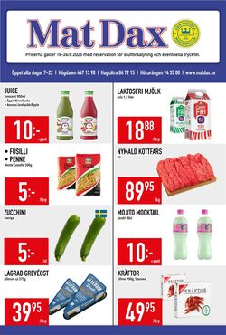 Erbjudanden Matdax 18.08.2025 - 24.08.2025