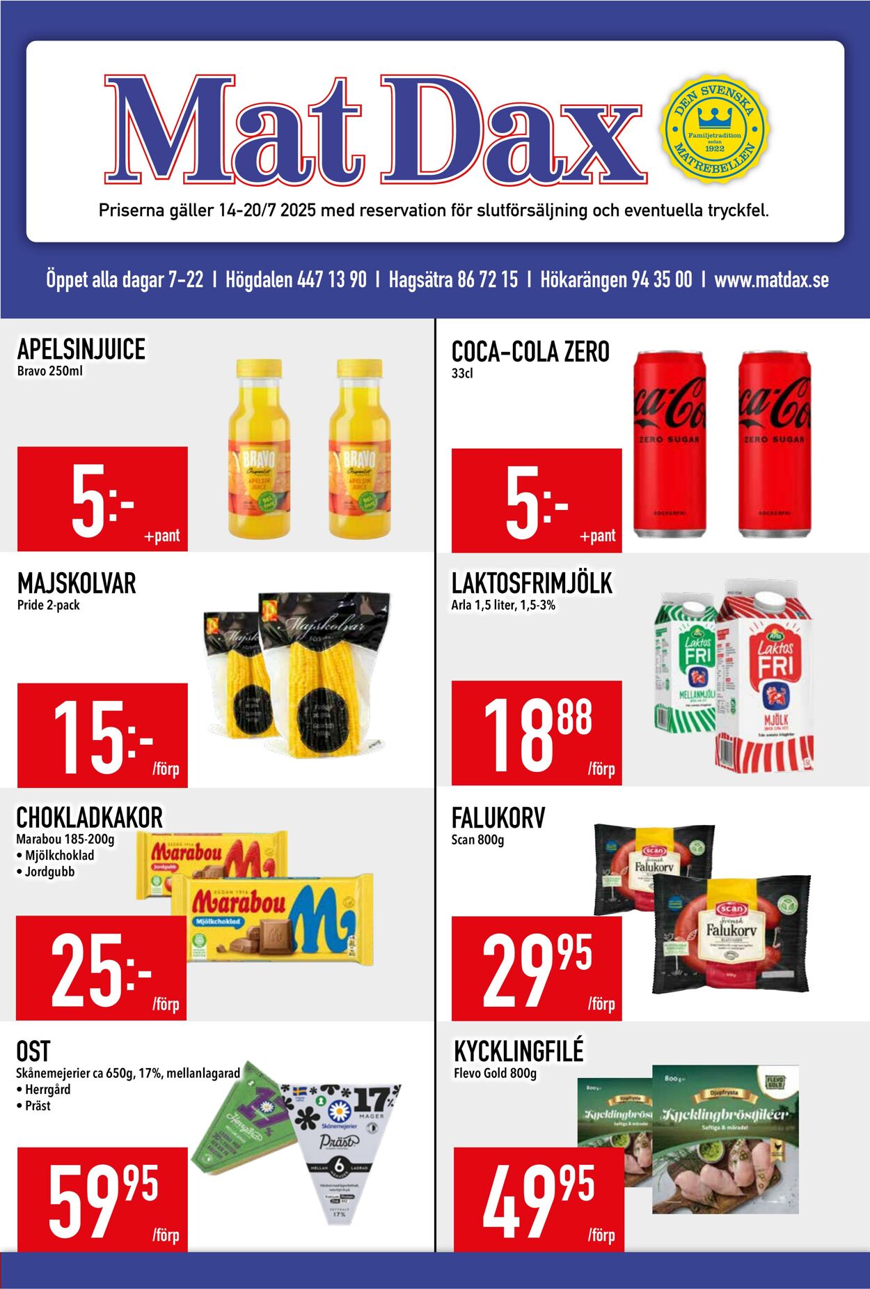 Erbjudanden Matdax 14.07.2025 - 20.07.2025