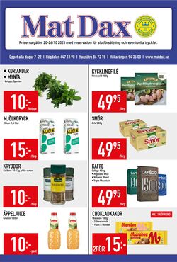 Erbjudanden Matdax 20.10.2025 - 26.10.2025