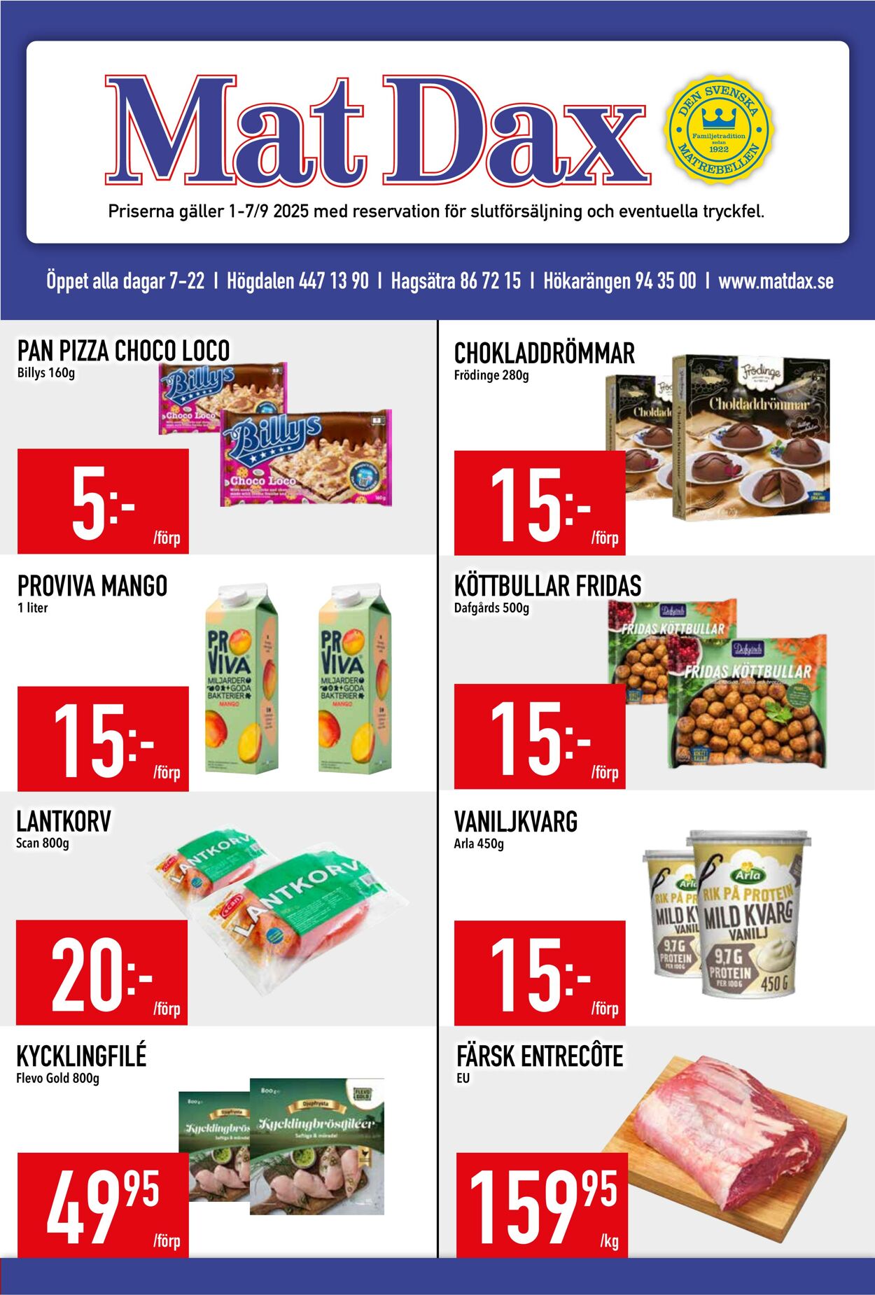 Erbjudanden Matdax 01.09.2025 - 07.09.2025