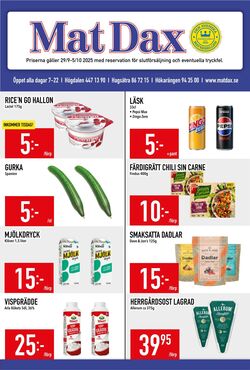 Erbjudanden Matdax 29.09.2025 - 05.10.2025