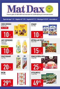 Erbjudanden Matdax 22.09.2025 - 28.09.2025