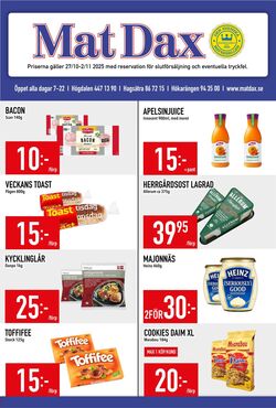 Erbjudanden Matdax 27.10.2025 - 02.11.2025
