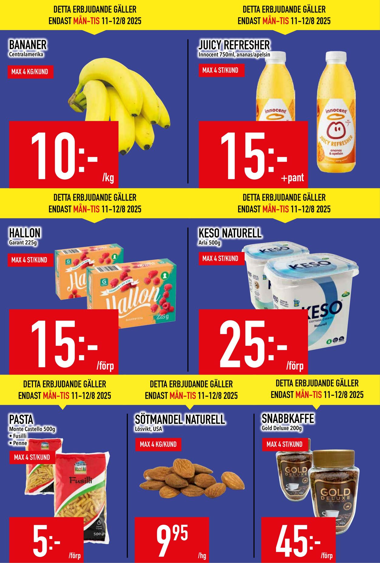 Erbjudanden Matdax 11.08.2025 - 17.08.2025