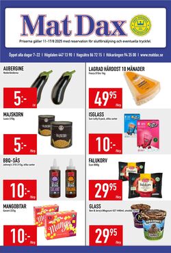 Erbjudanden Matdax 11.08.2025 - 17.08.2025