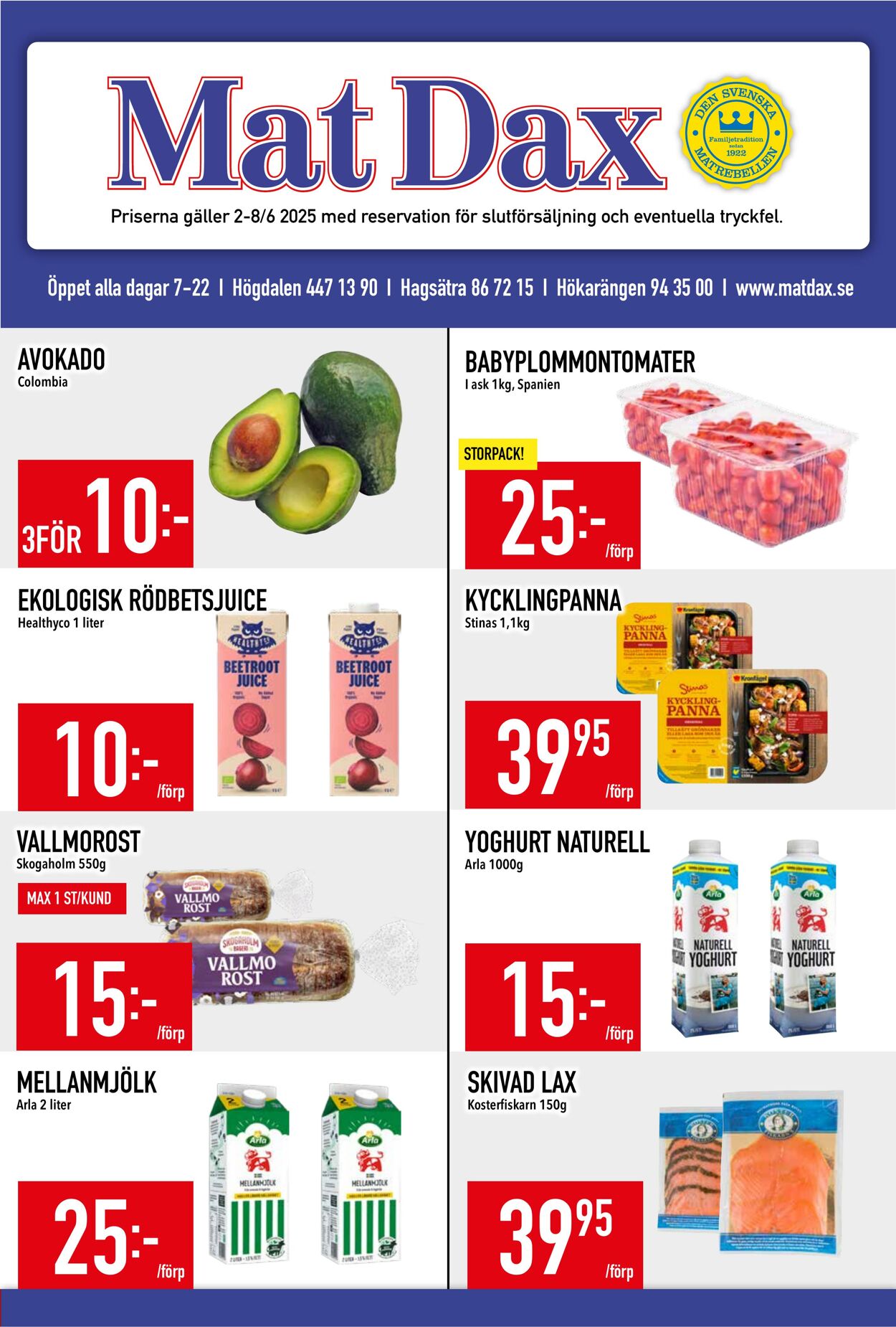 Erbjudanden Matdax 02.06.2025 - 08.06.2025