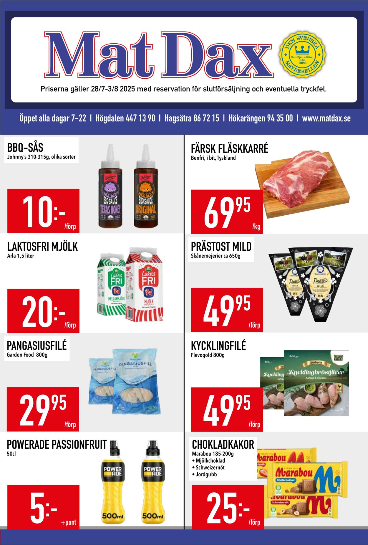 Erbjudanden Matdax 28.07.2025 - 03.08.2025