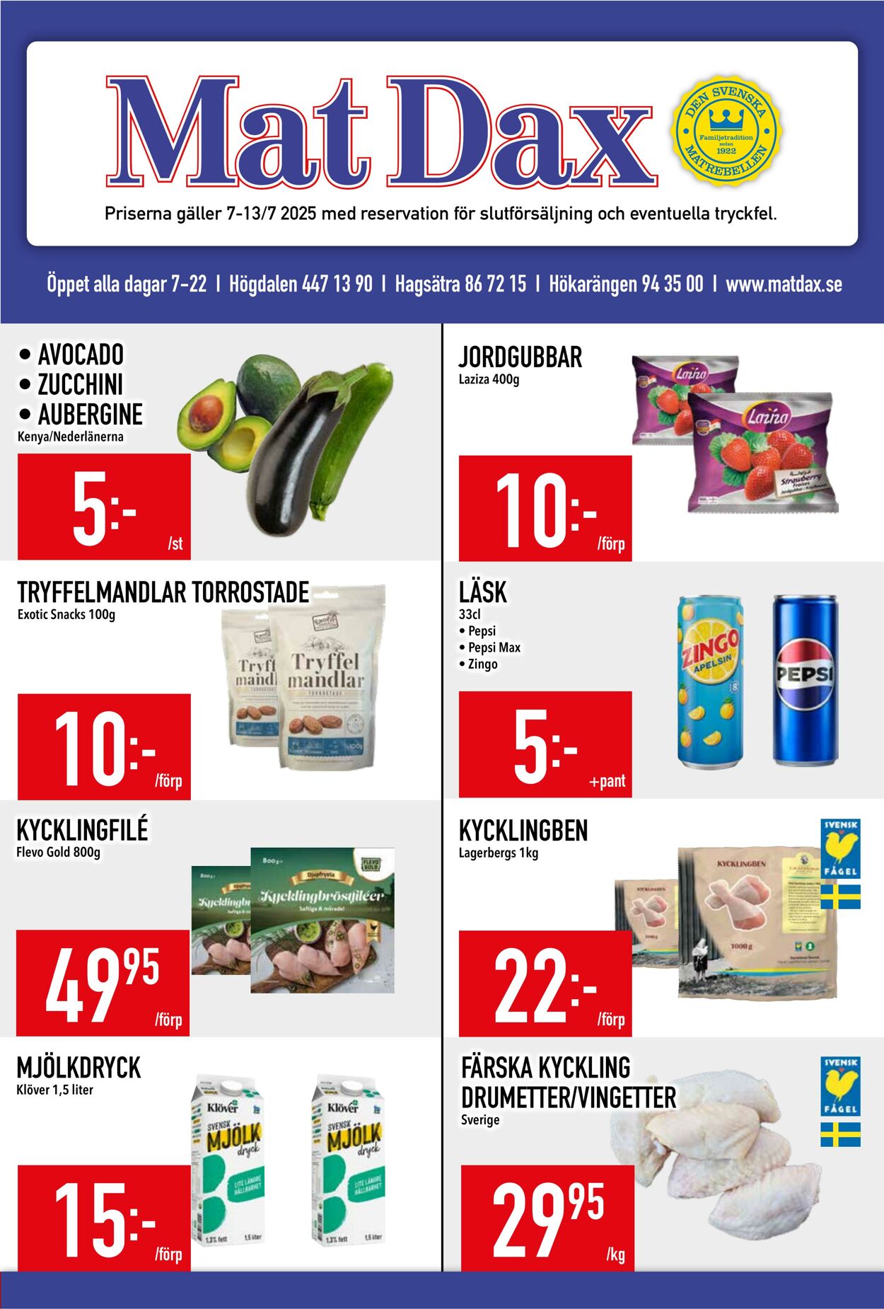 Erbjudanden Matdax 07.07.2025 - 13.07.2025