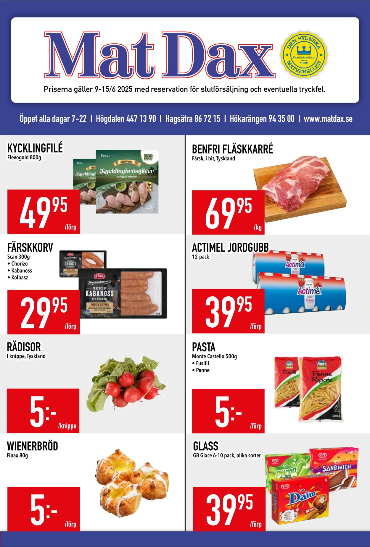 Erbjudanden Matdax 09.06.2025 - 15.06.2025