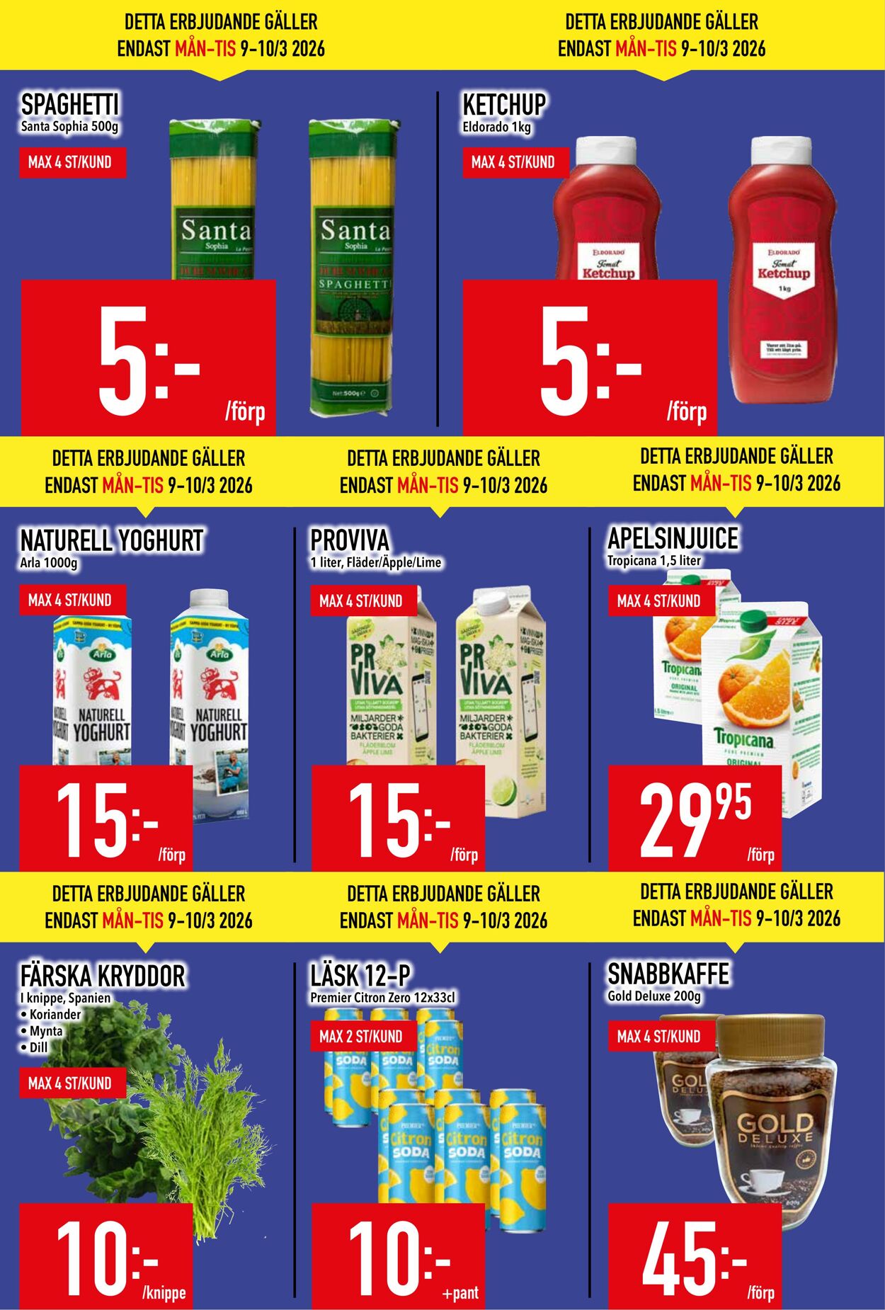 Erbjudanden Matdax 09.03.2026 - 15.03.2026