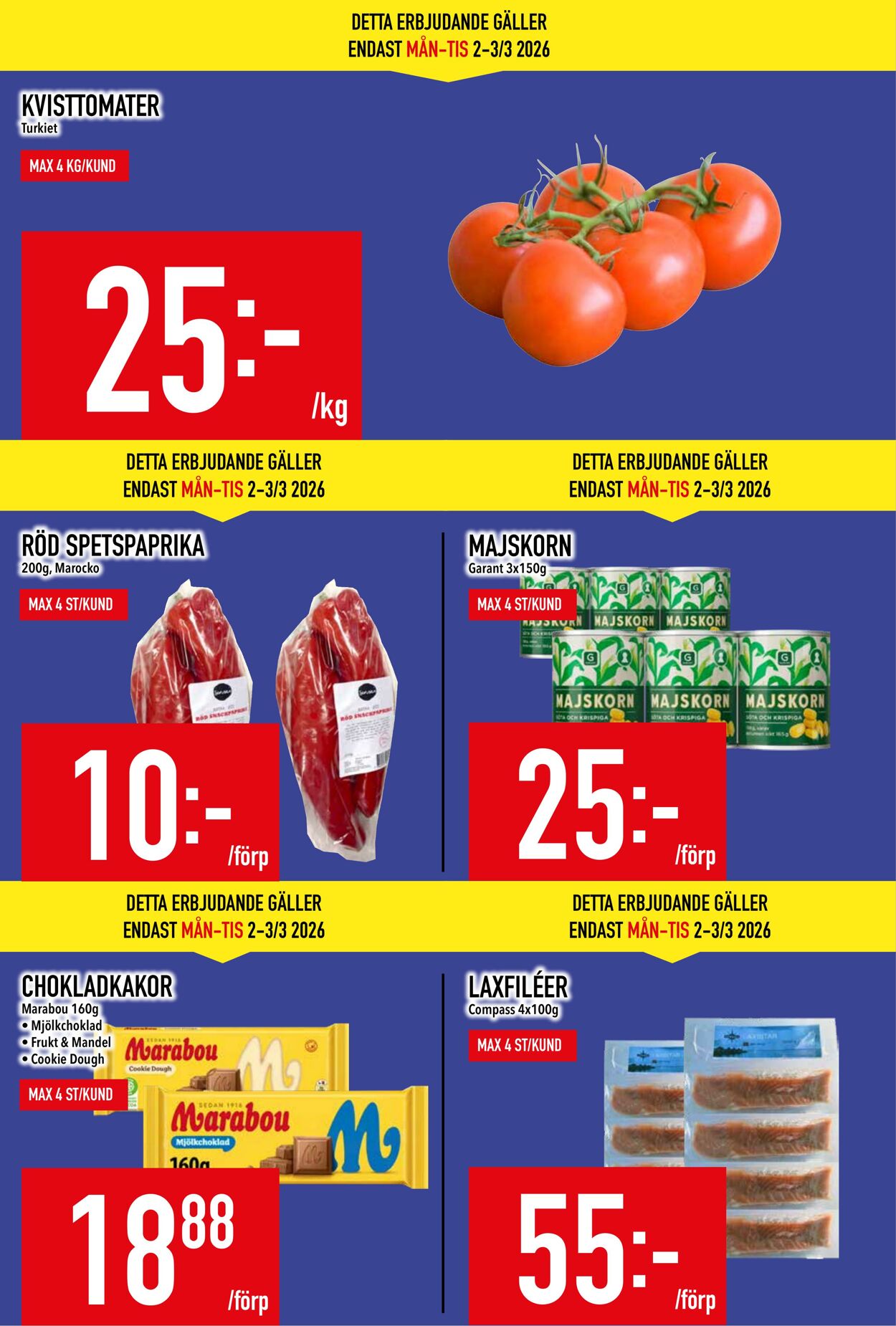 Erbjudanden Matdax 02.03.2026 - 08.03.2026