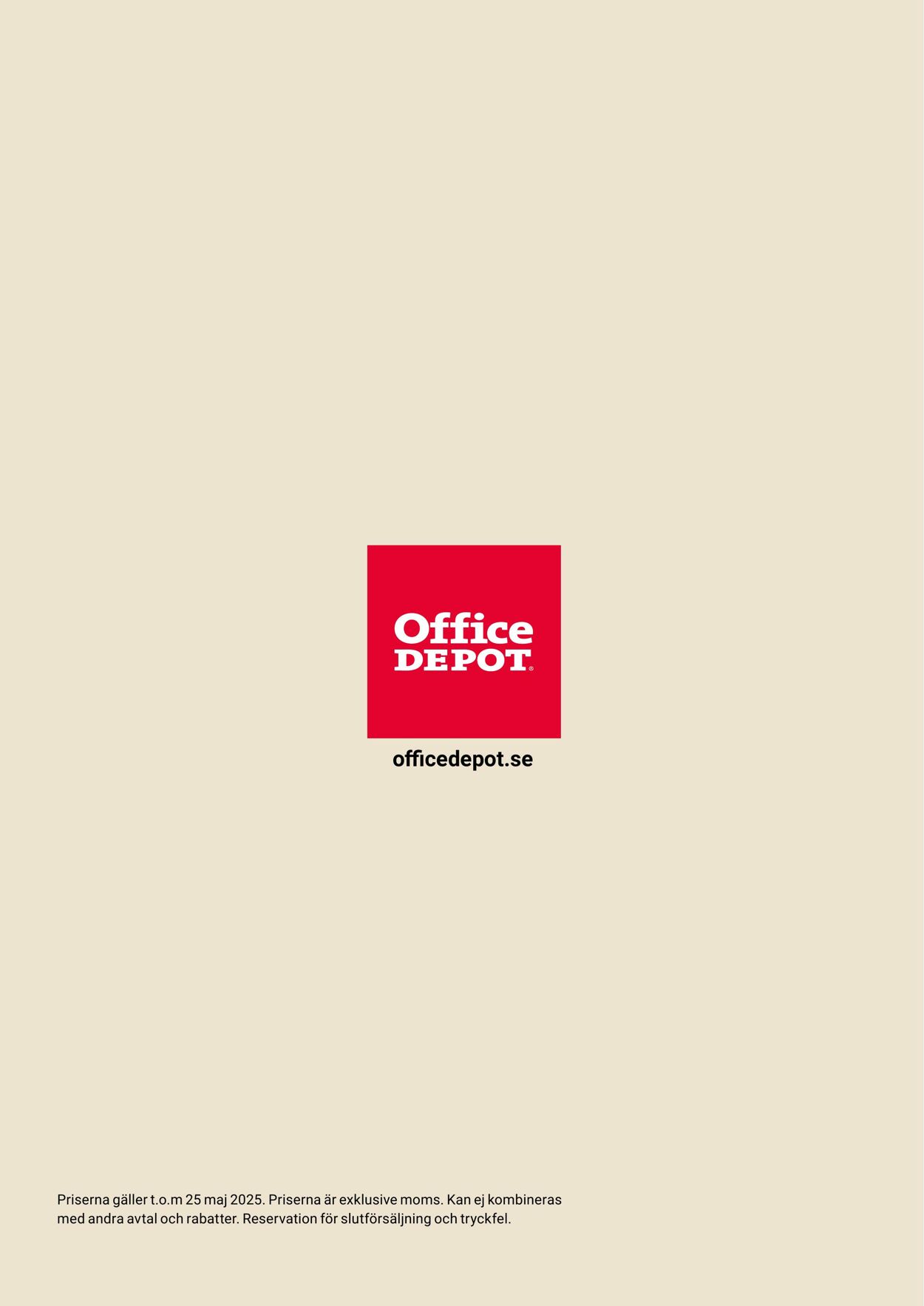 Erbjudanden Office Depot 26.05.2025 - 01.06.2025
